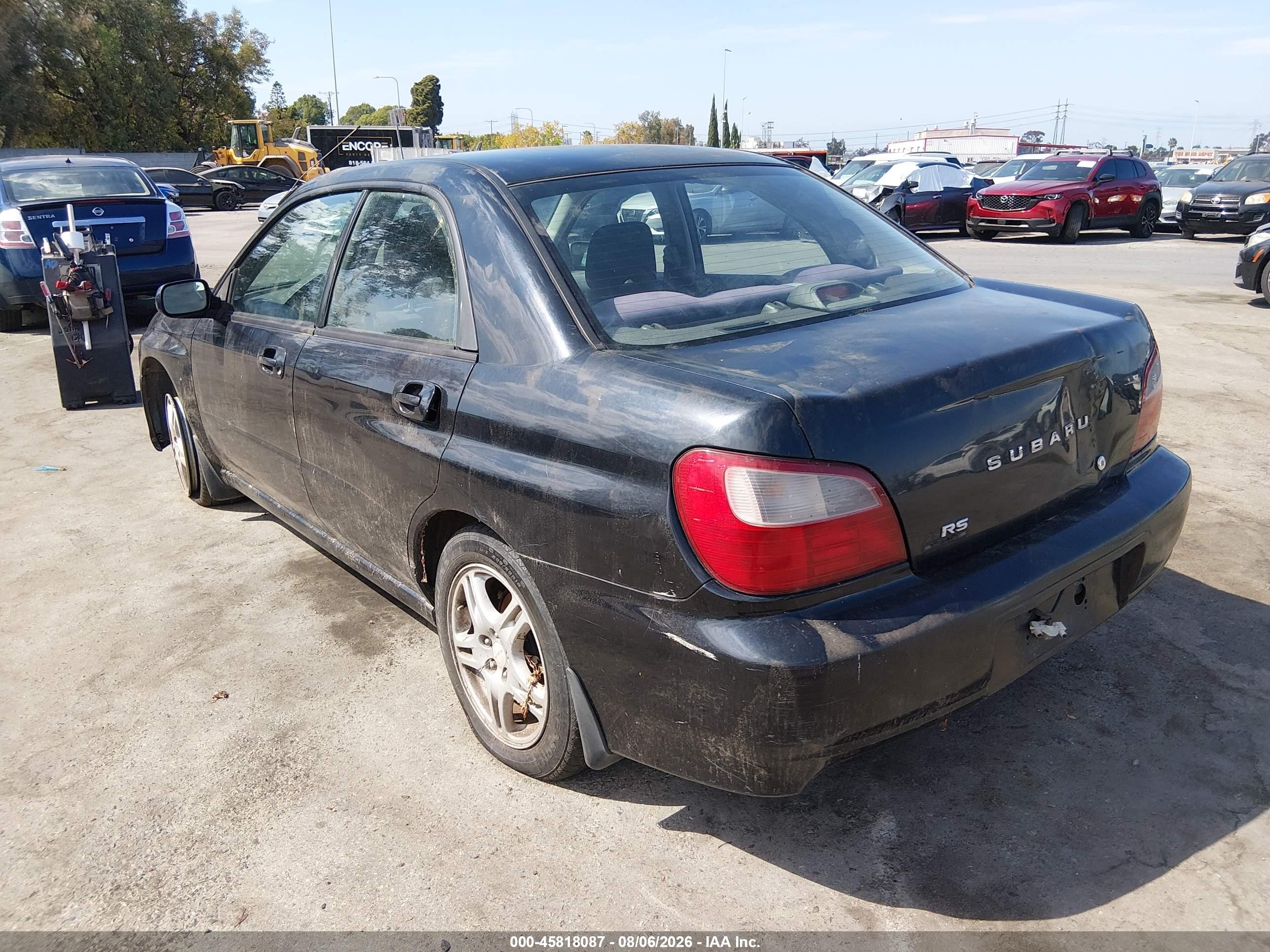 2002 Subaru Impreza 2.5rs Black vin: JF1GD67502G503714