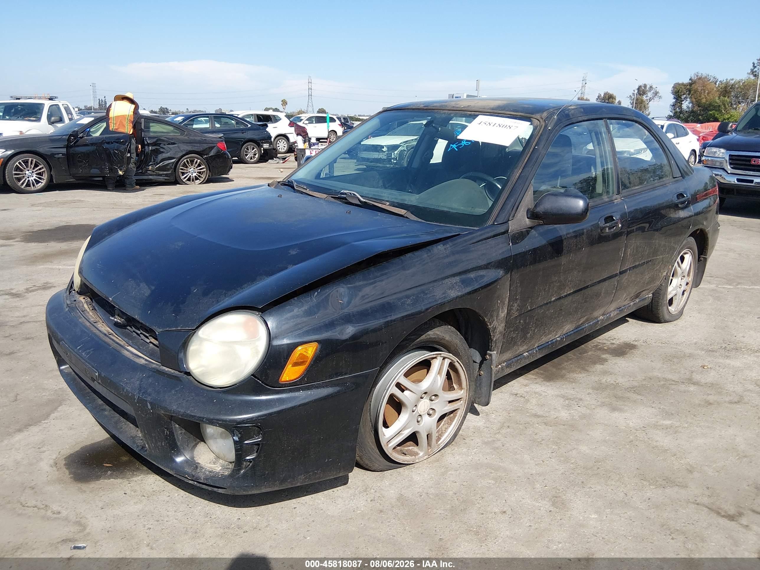 2002 Subaru Impreza 2.5rs Black vin: JF1GD67502G503714