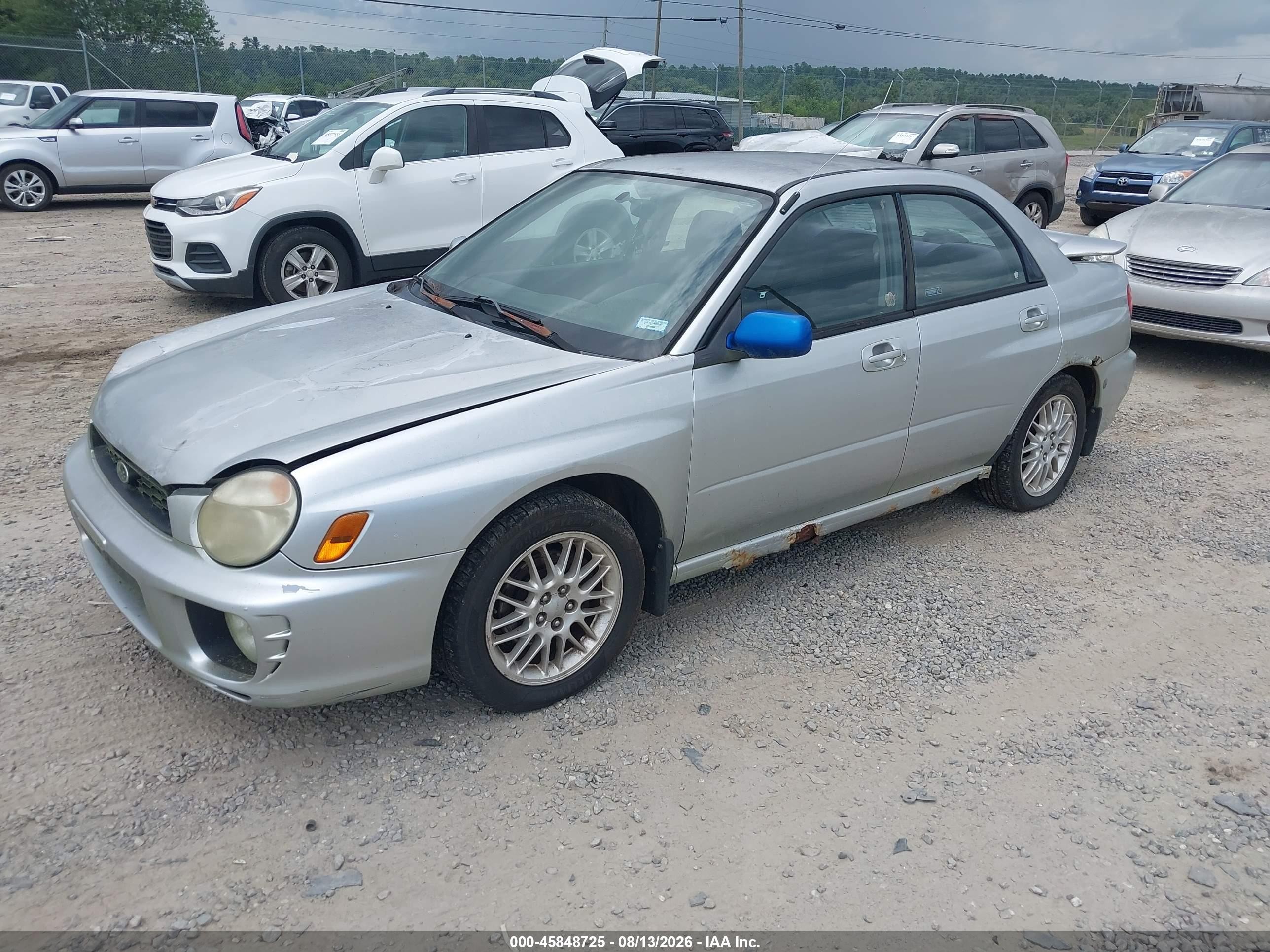 2002 Subaru Impreza 2.5rs Silver vin: JF1GD67502H502329