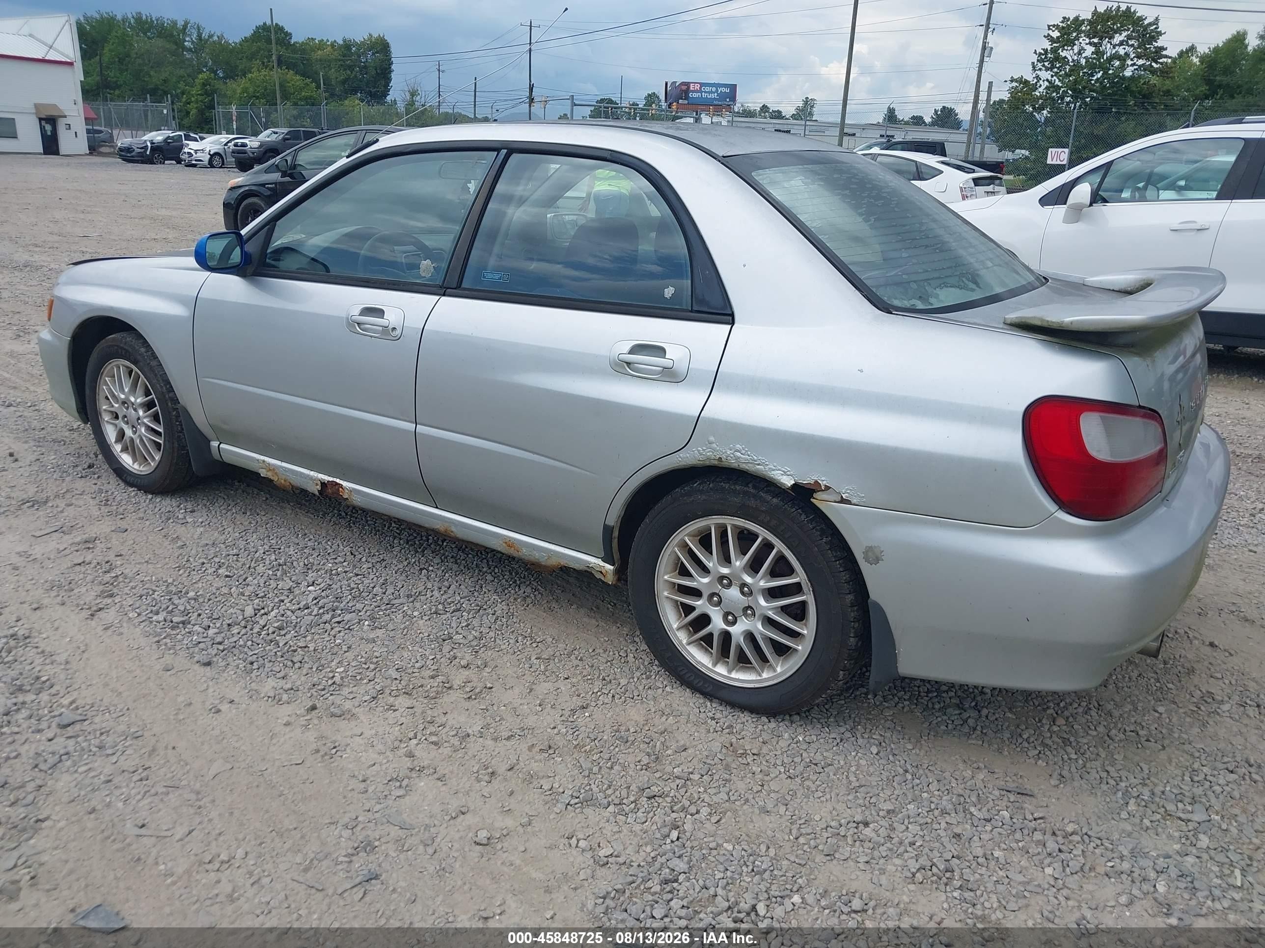 2002 Subaru Impreza 2.5rs Silver vin: JF1GD67502H502329