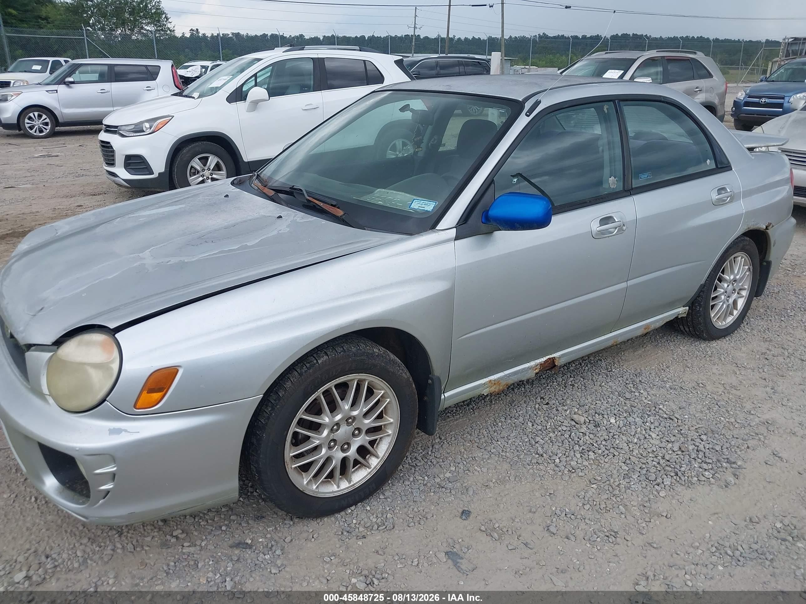 2002 Subaru Impreza 2.5rs Silver vin: JF1GD67502H502329