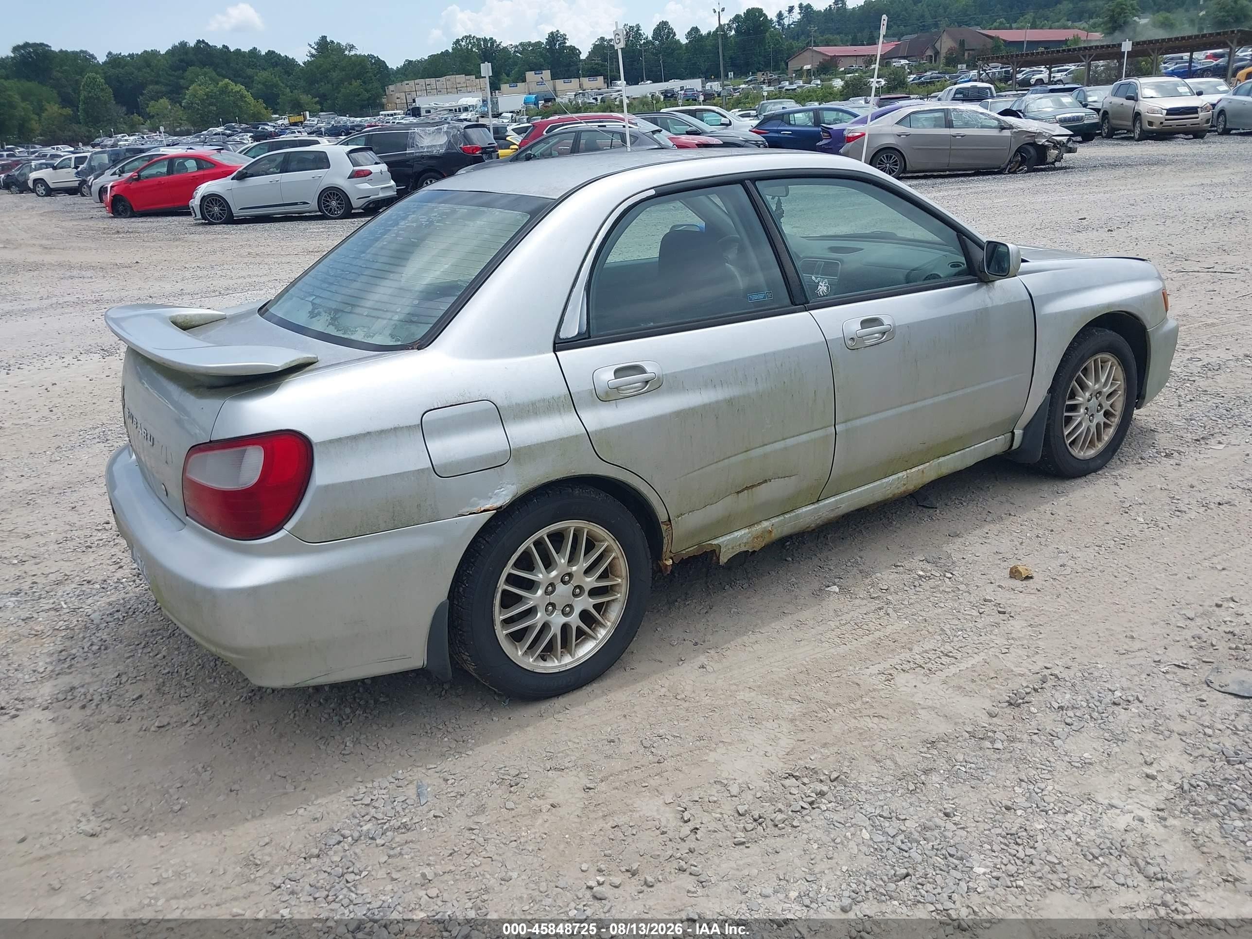 2002 Subaru Impreza 2.5rs Silver vin: JF1GD67502H502329