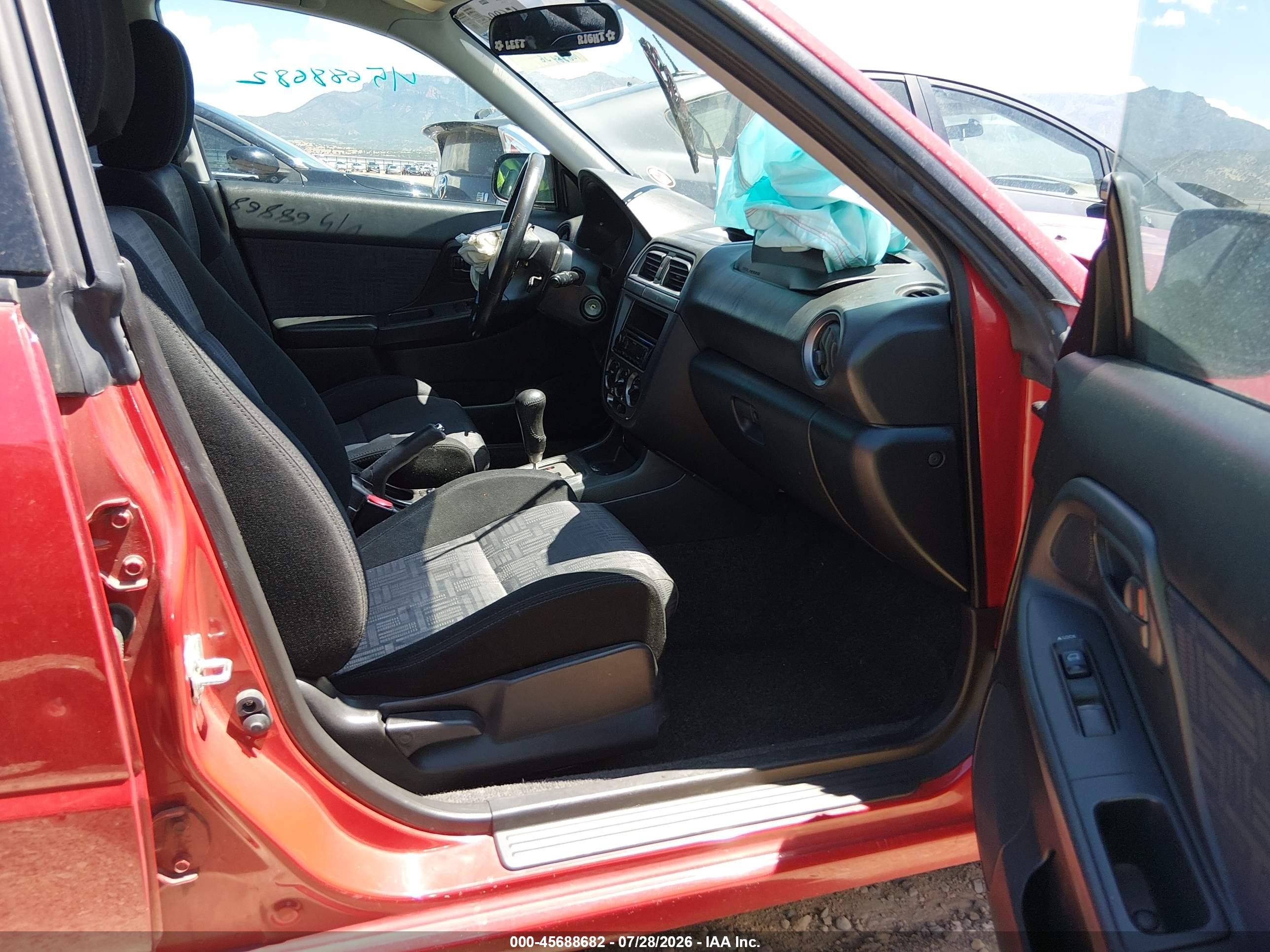 2004 Subaru Impreza 2.5rs Red vin: JF1GD67514H508644