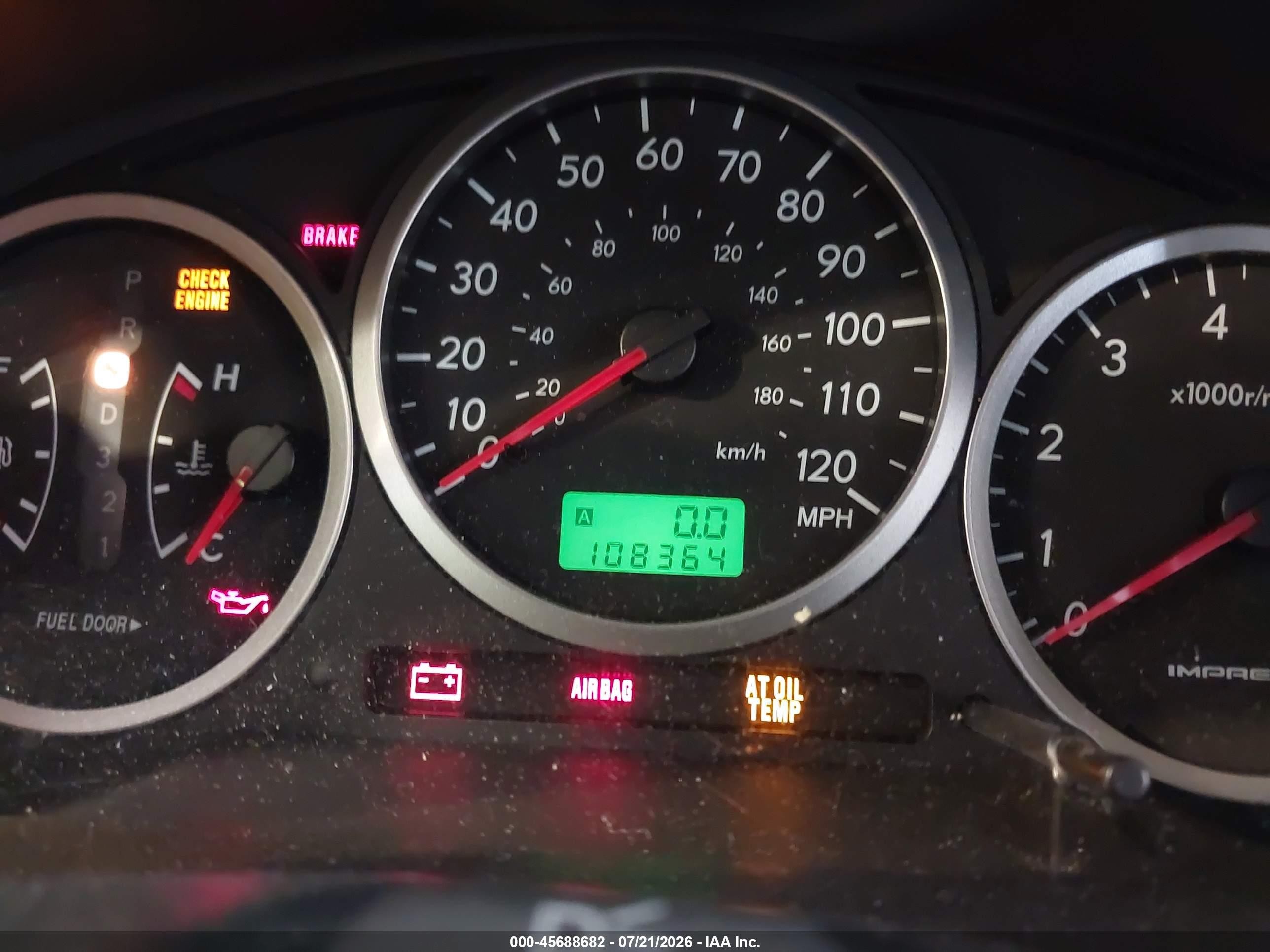 2004 Subaru Impreza 2.5rs Red vin: JF1GD67514H508644