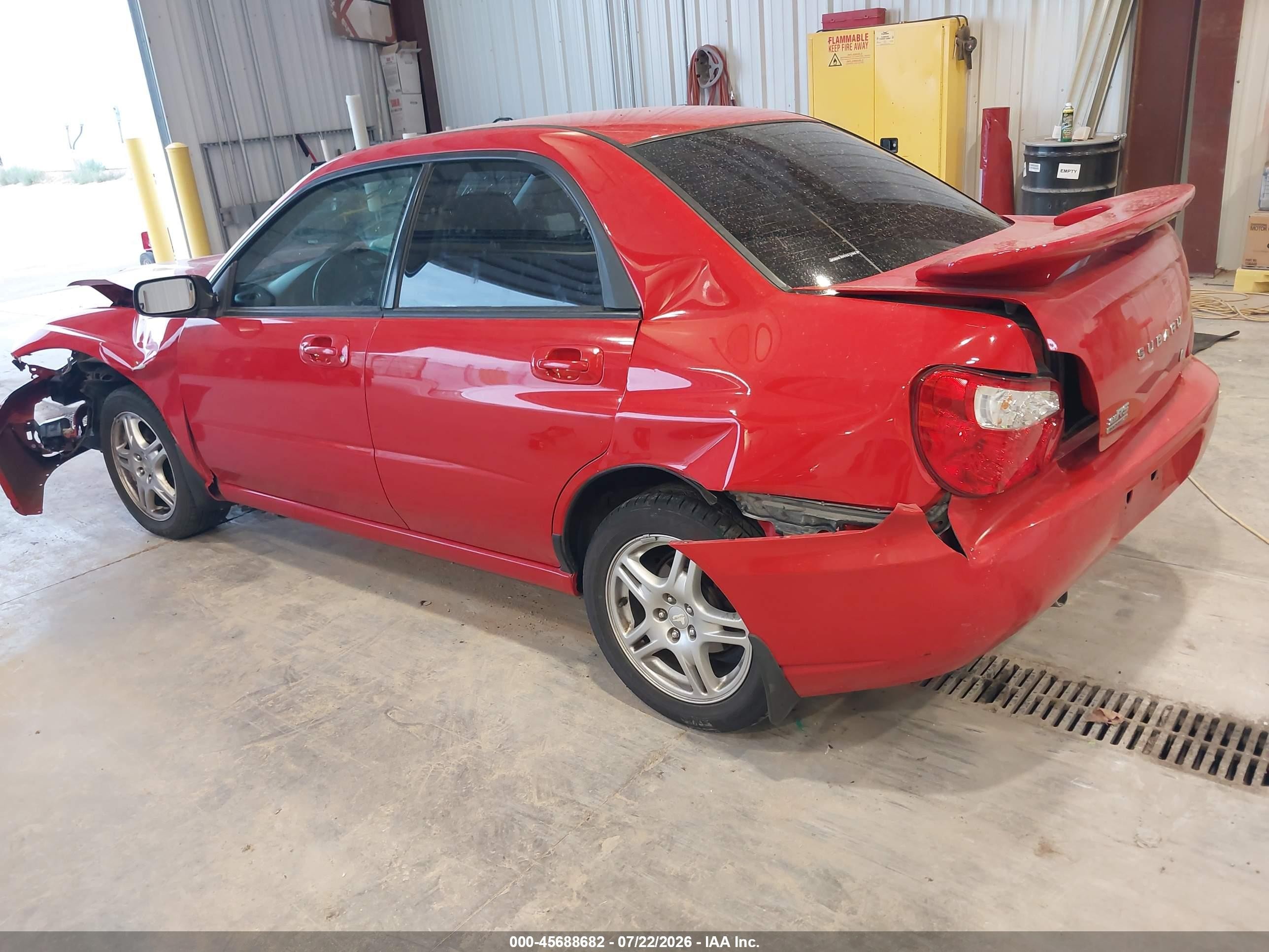 2004 Subaru Impreza 2.5rs Red vin: JF1GD67514H508644