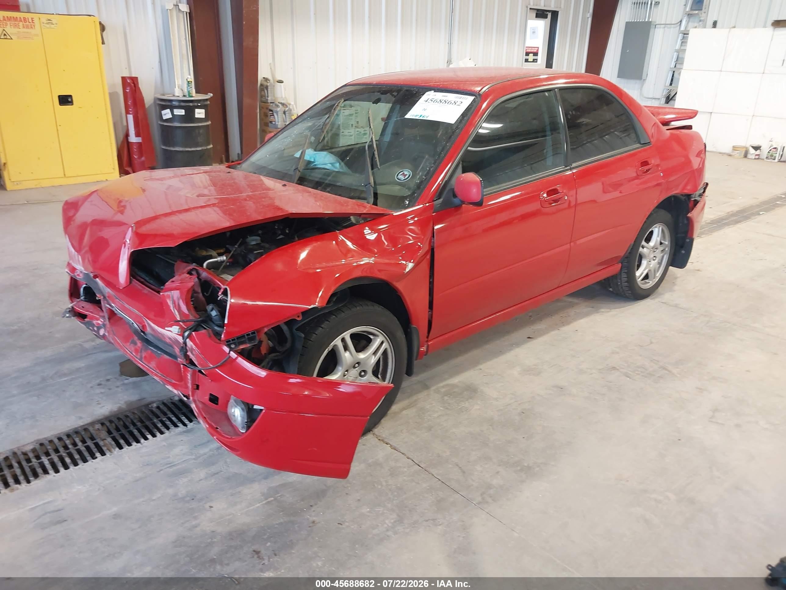2004 Subaru Impreza 2.5rs Red vin: JF1GD67514H508644