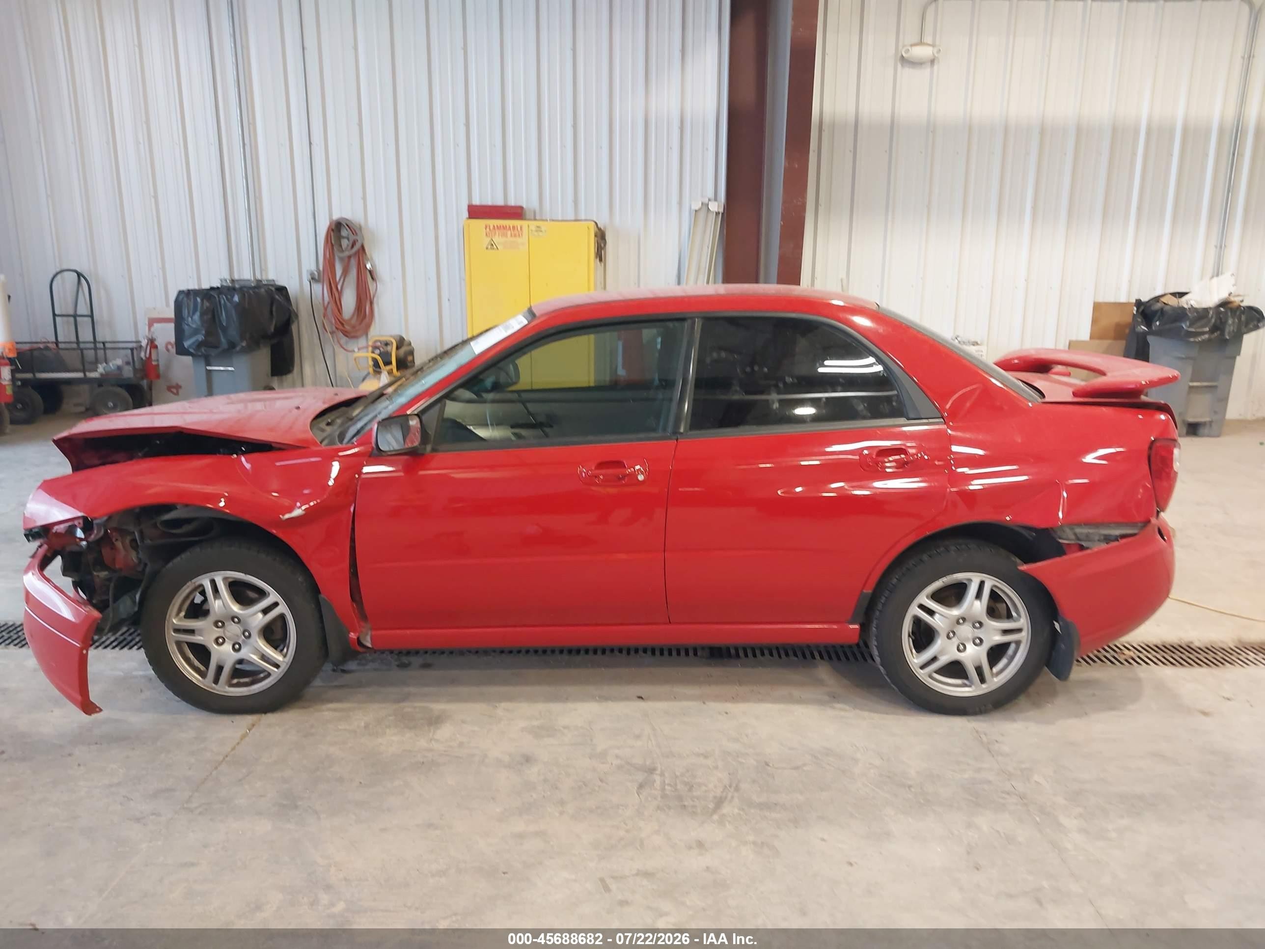 2004 Subaru Impreza 2.5rs Red vin: JF1GD67514H508644