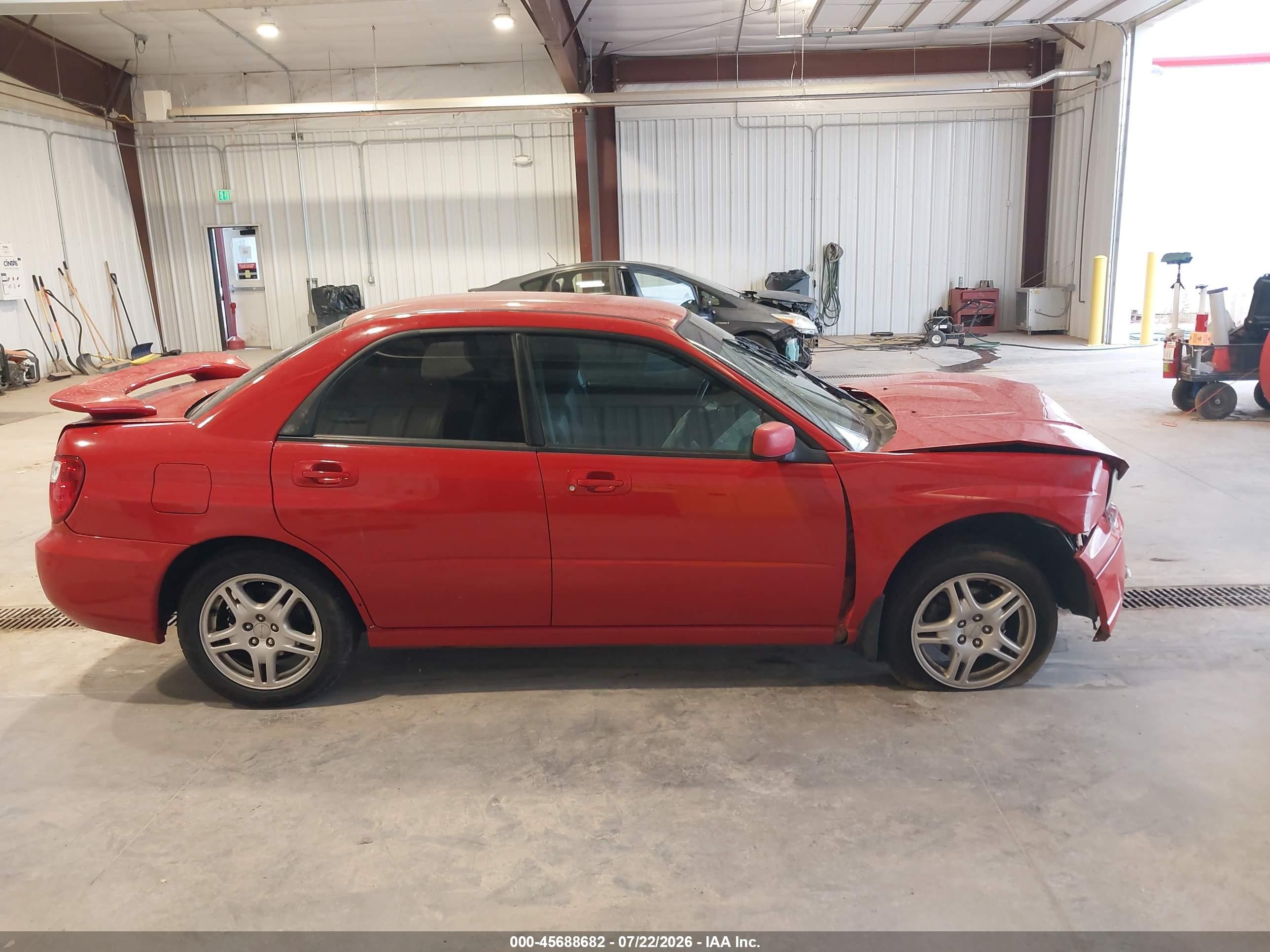 2004 Subaru Impreza 2.5rs Red vin: JF1GD67514H508644