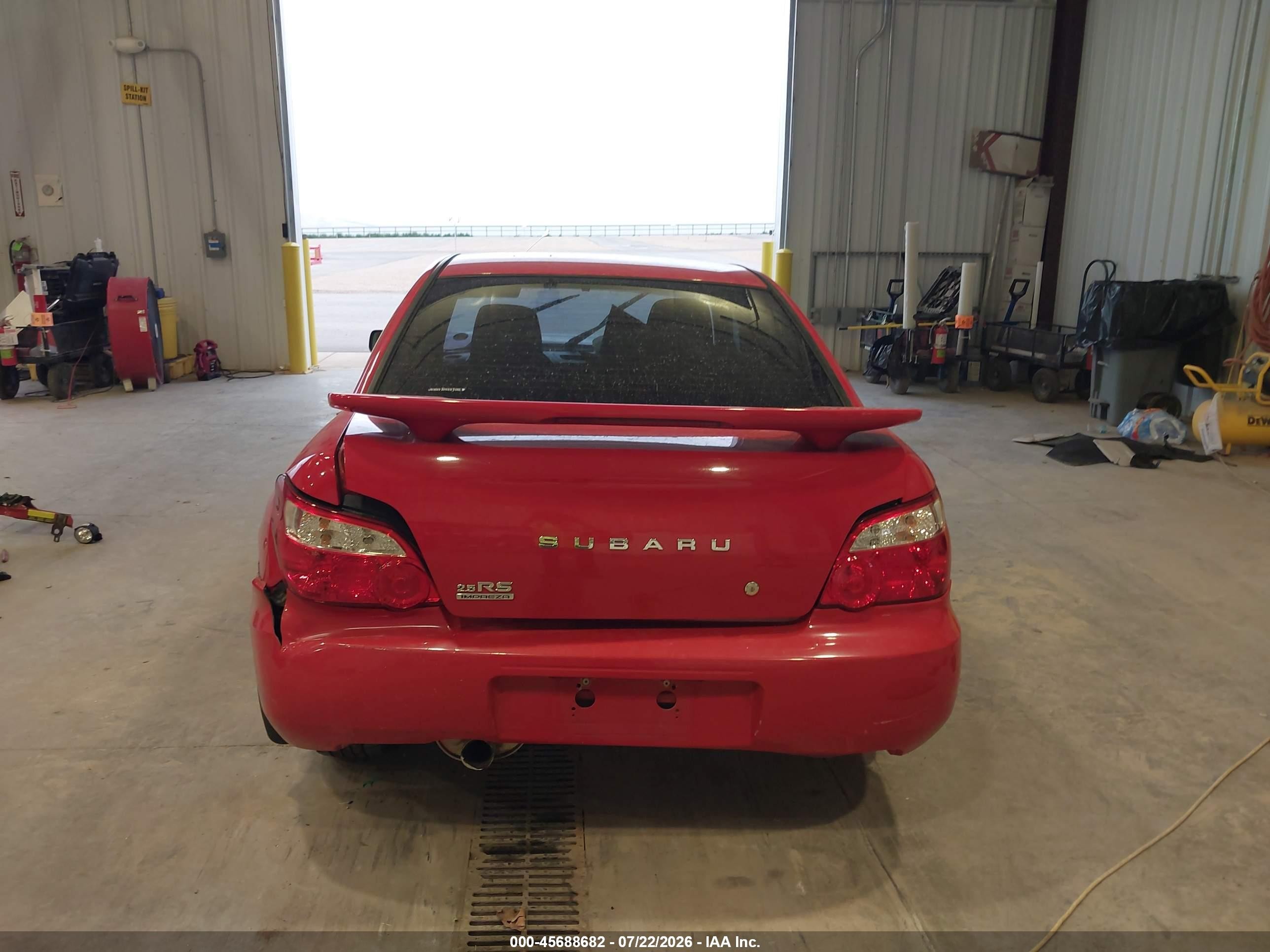 2004 Subaru Impreza 2.5rs Red vin: JF1GD67514H508644
