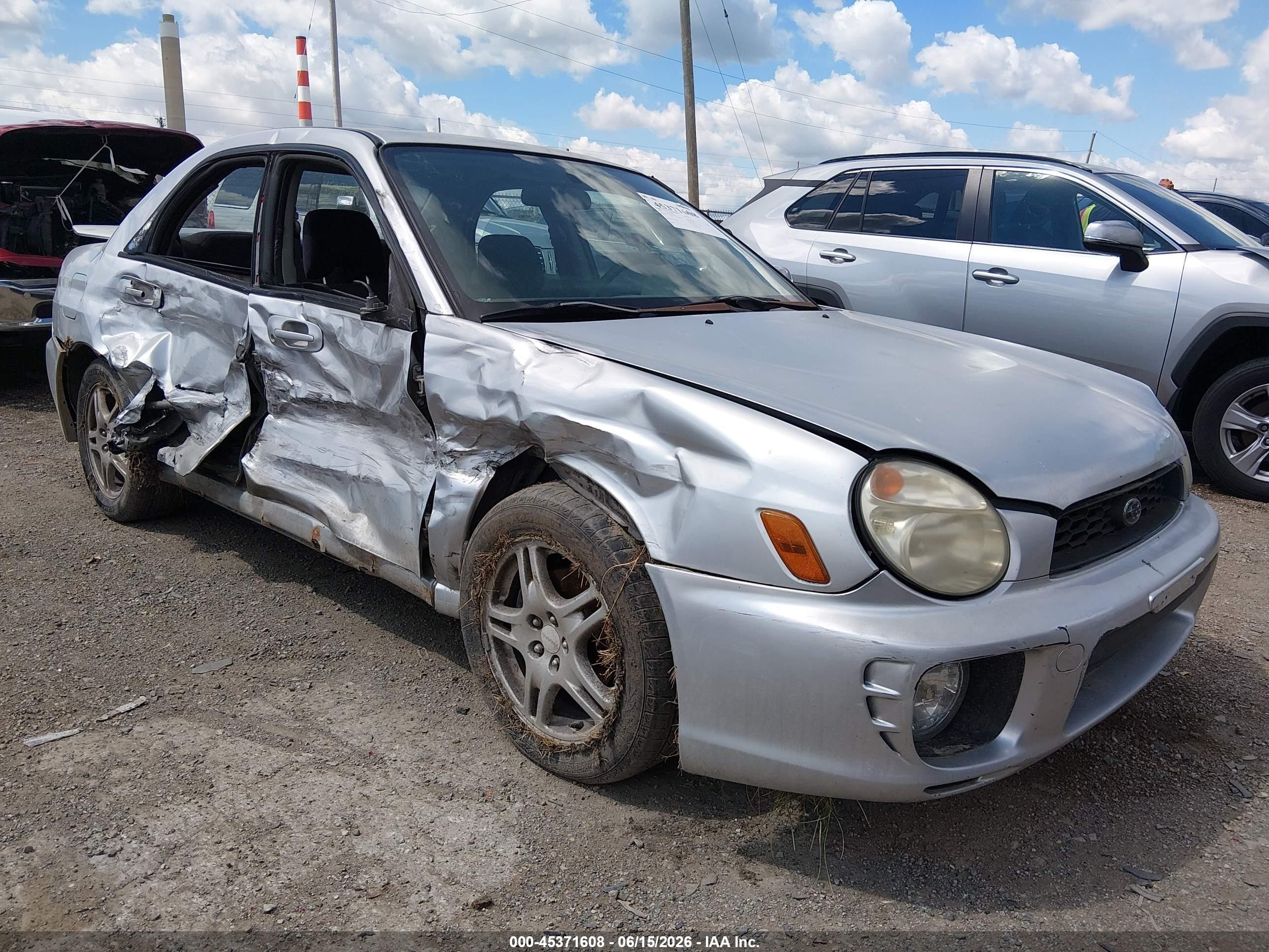2002 Subaru Impreza 2.5rs Серебряный vin: JF1GD67522G520174