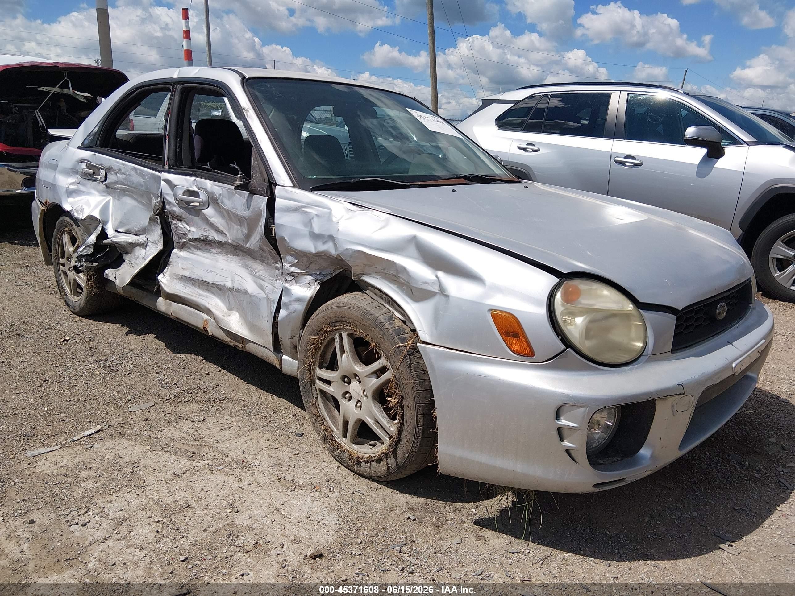 2002 Subaru Impreza 2.5rs Серебряный vin: JF1GD67522G520174