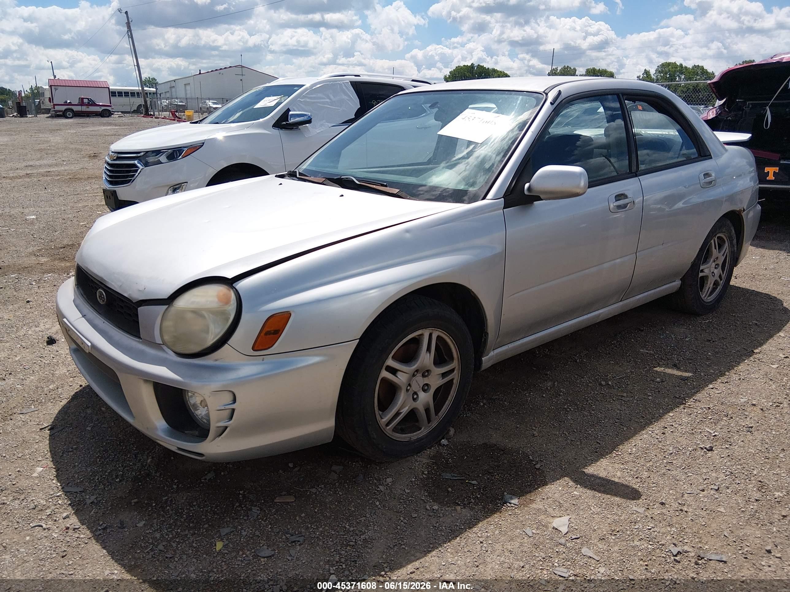 2002 Subaru Impreza 2.5rs Серебряный vin: JF1GD67522G520174