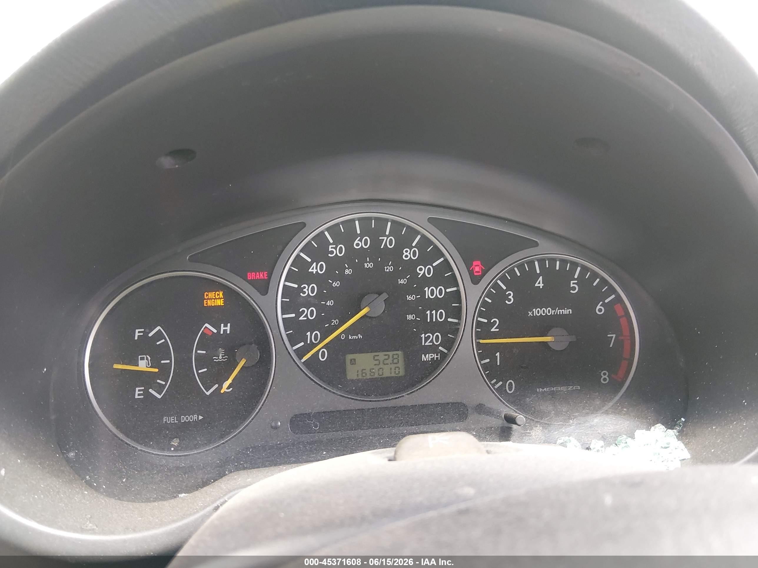 2002 Subaru Impreza 2.5rs Серебряный vin: JF1GD67522G520174
