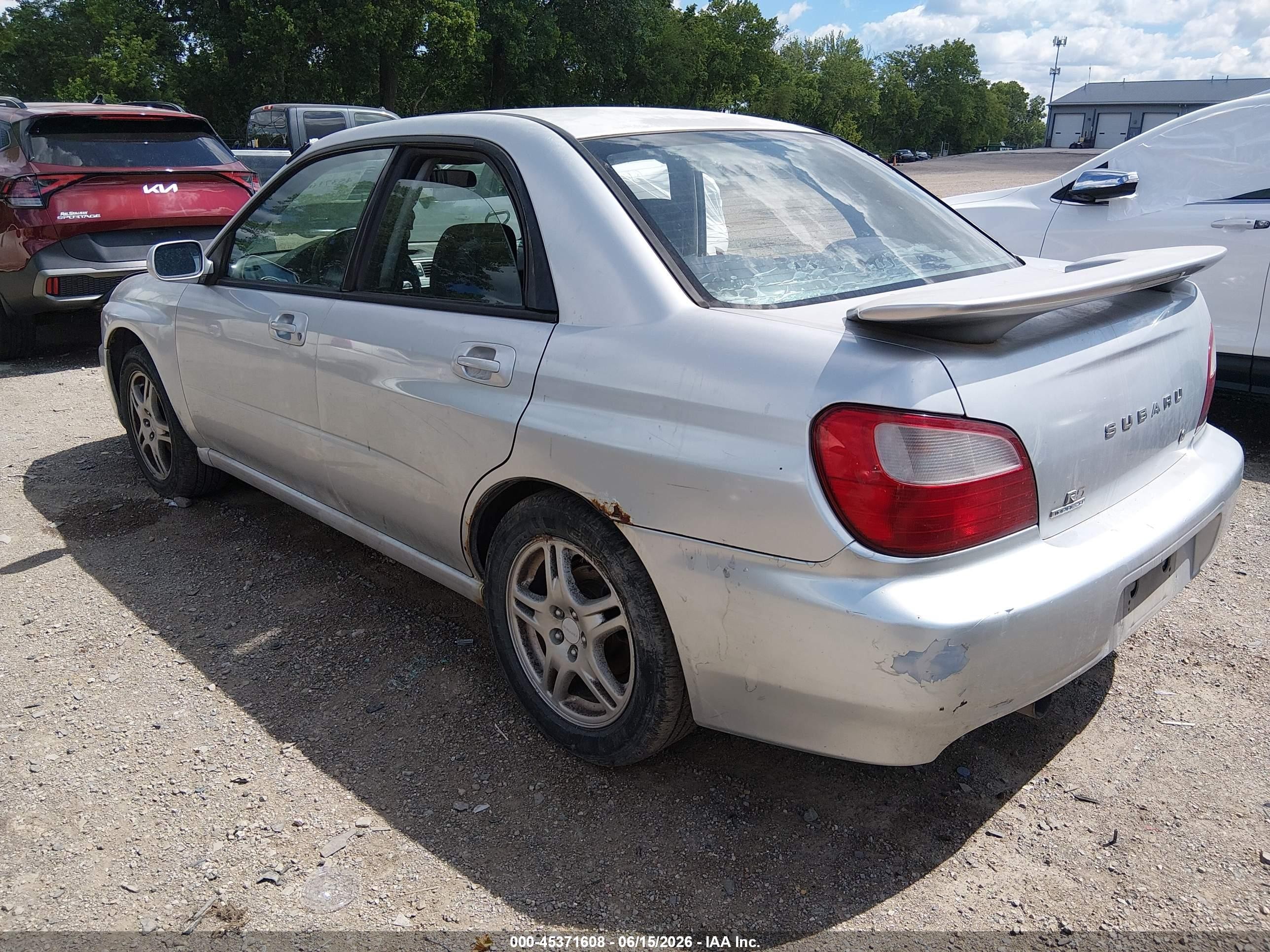 2002 Subaru Impreza 2.5rs Серебряный vin: JF1GD67522G520174