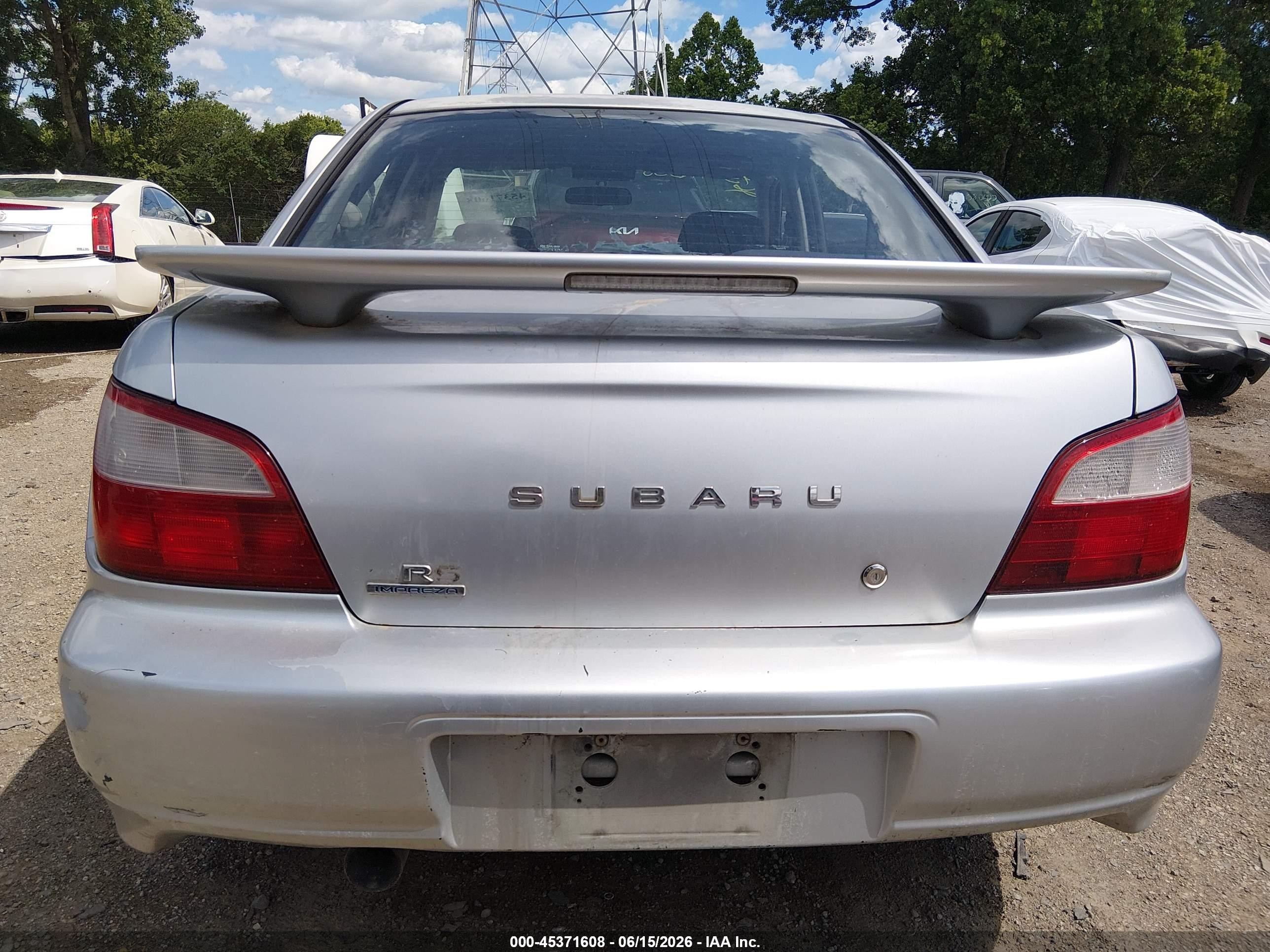 2002 Subaru Impreza 2.5rs Серебряный vin: JF1GD67522G520174