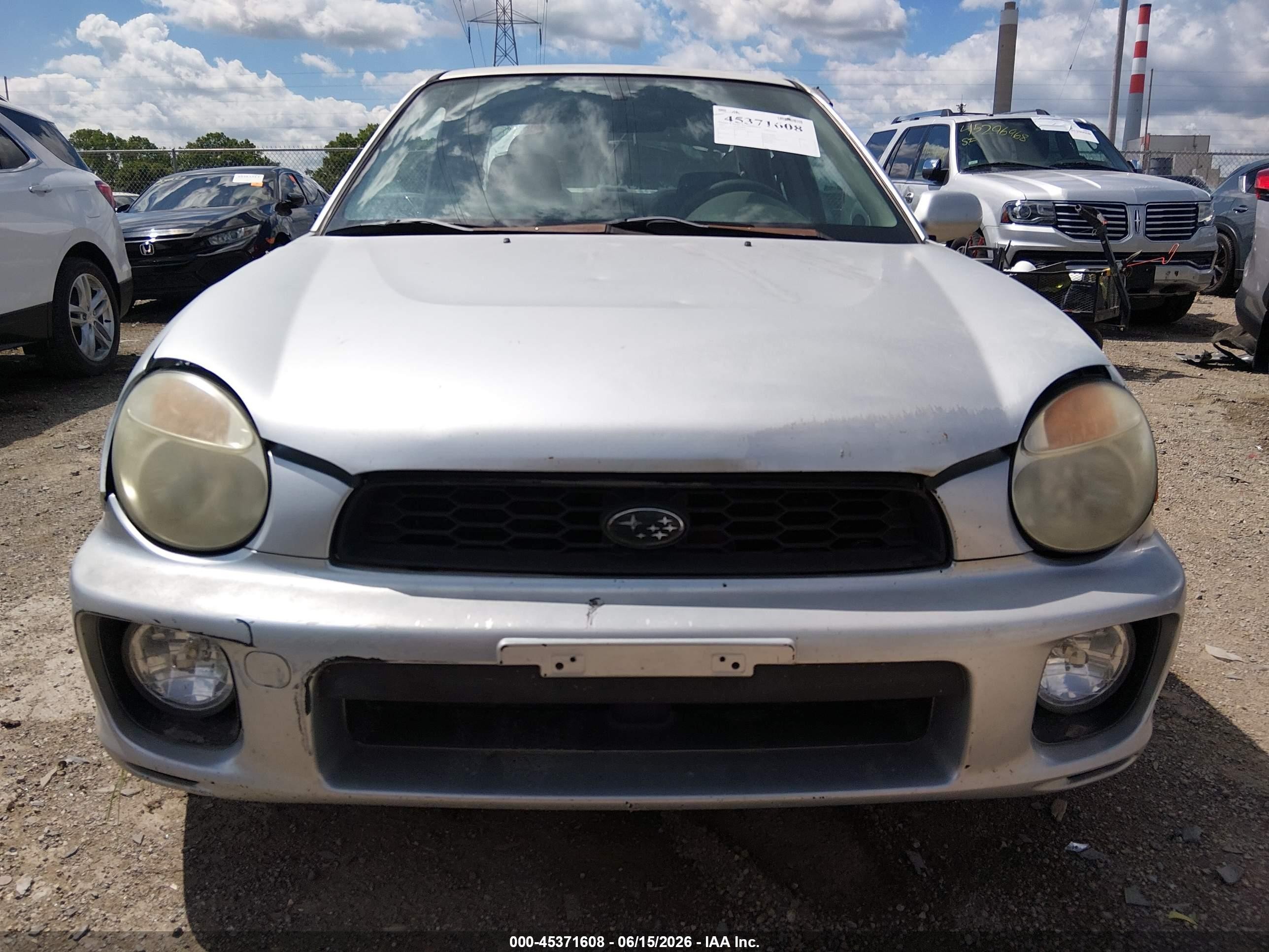2002 Subaru Impreza 2.5rs Серебряный vin: JF1GD67522G520174