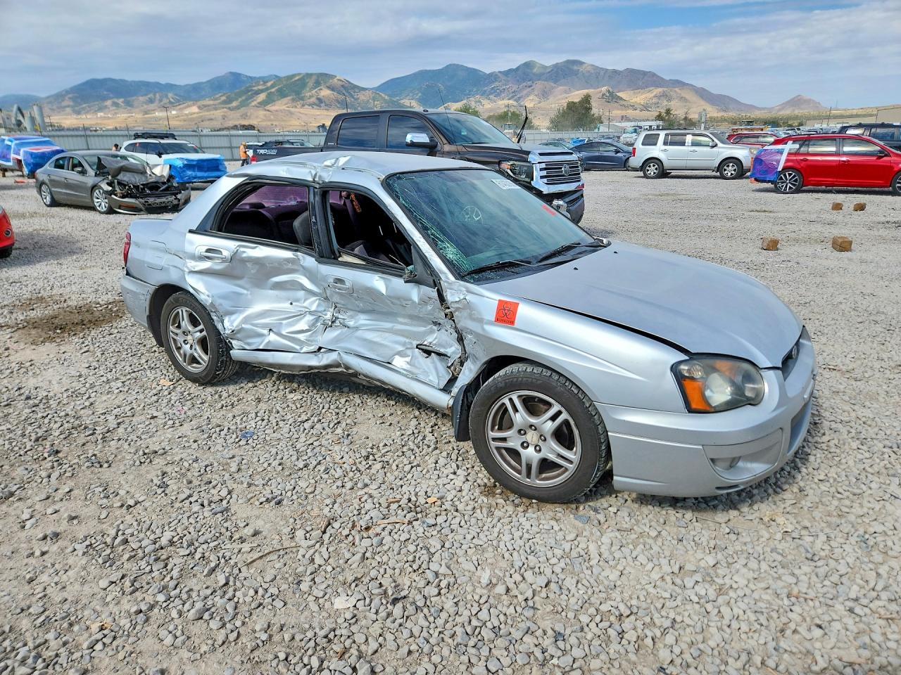 2005 Subaru Impreza Rs Silver vin: JF1GD67525H518262