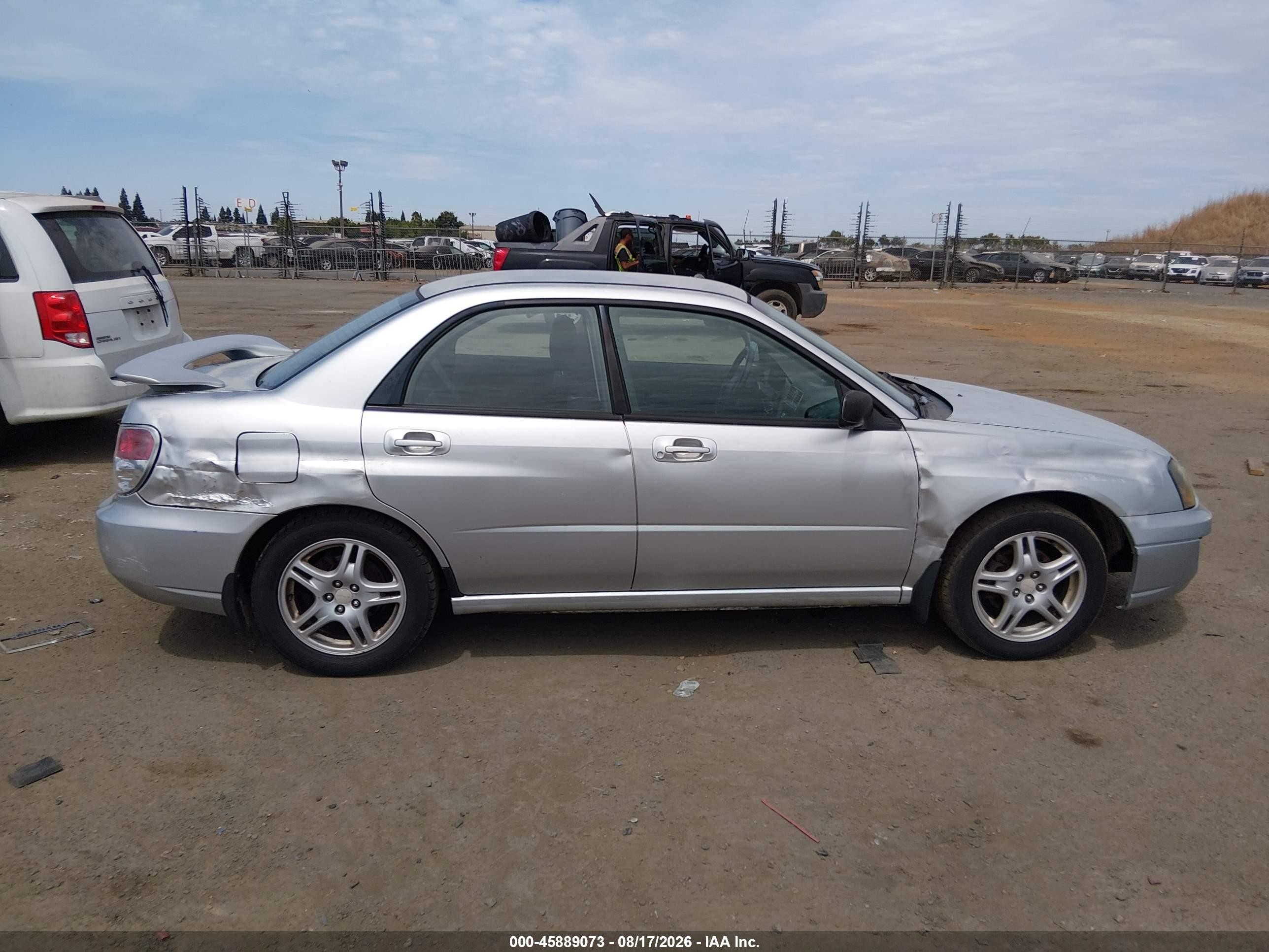 2004 Subaru Impreza 2.5rs Silver vin: JF1GD67544H511117