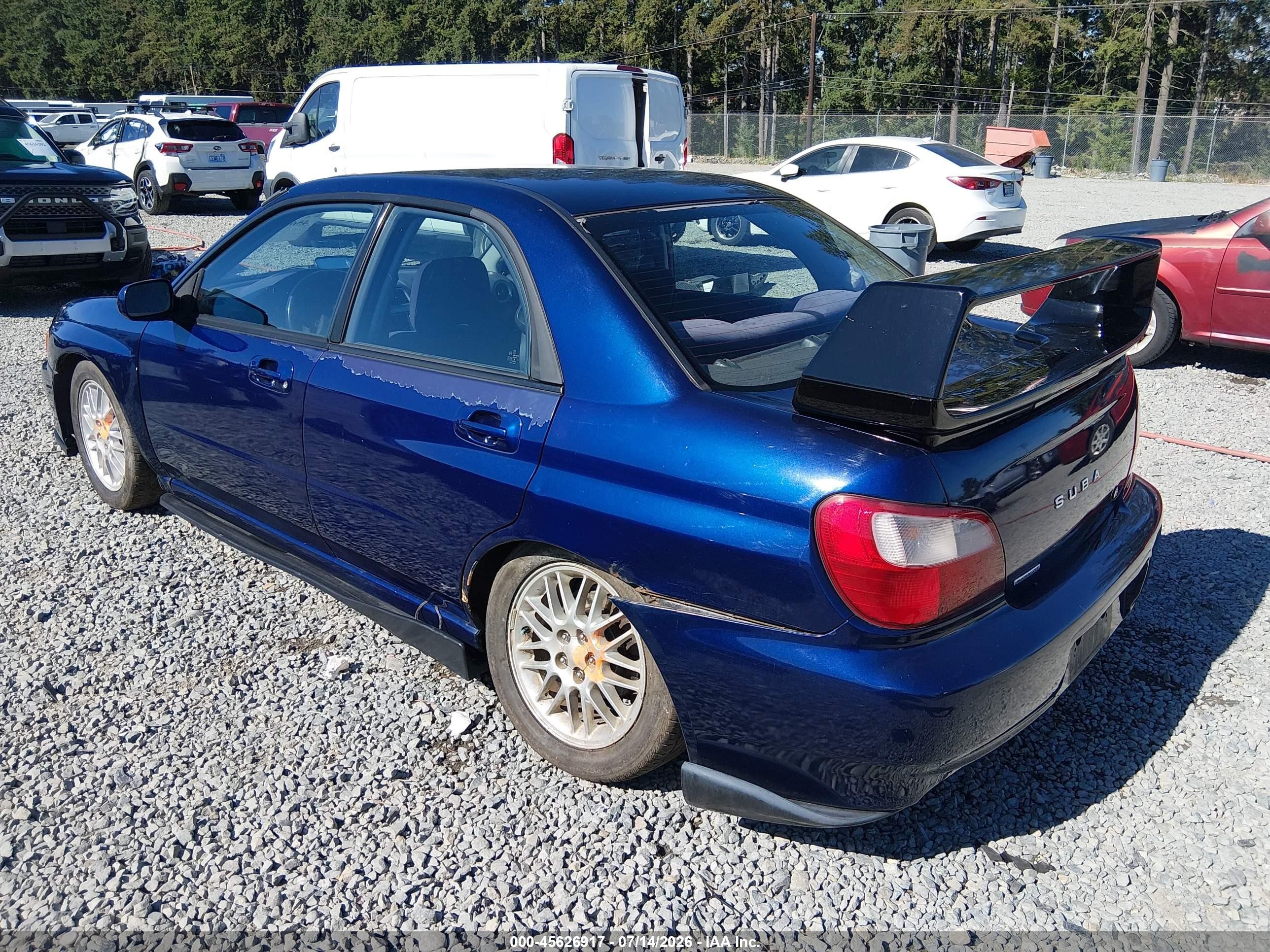 2002 Subaru Impreza 2.5rs Blue vin: JF1GD67572G503936