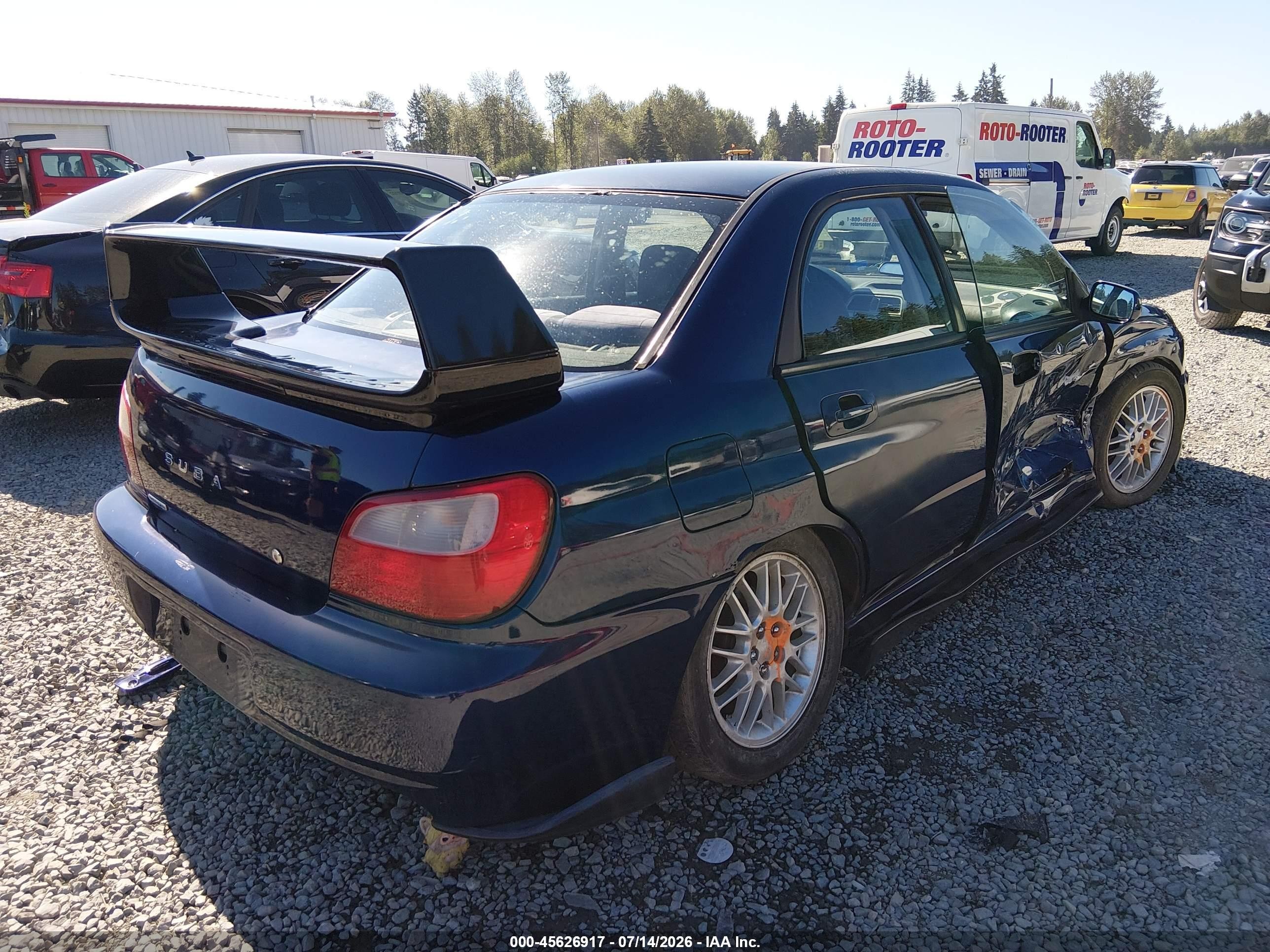 2002 Subaru Impreza 2.5rs Blue vin: JF1GD67572G503936
