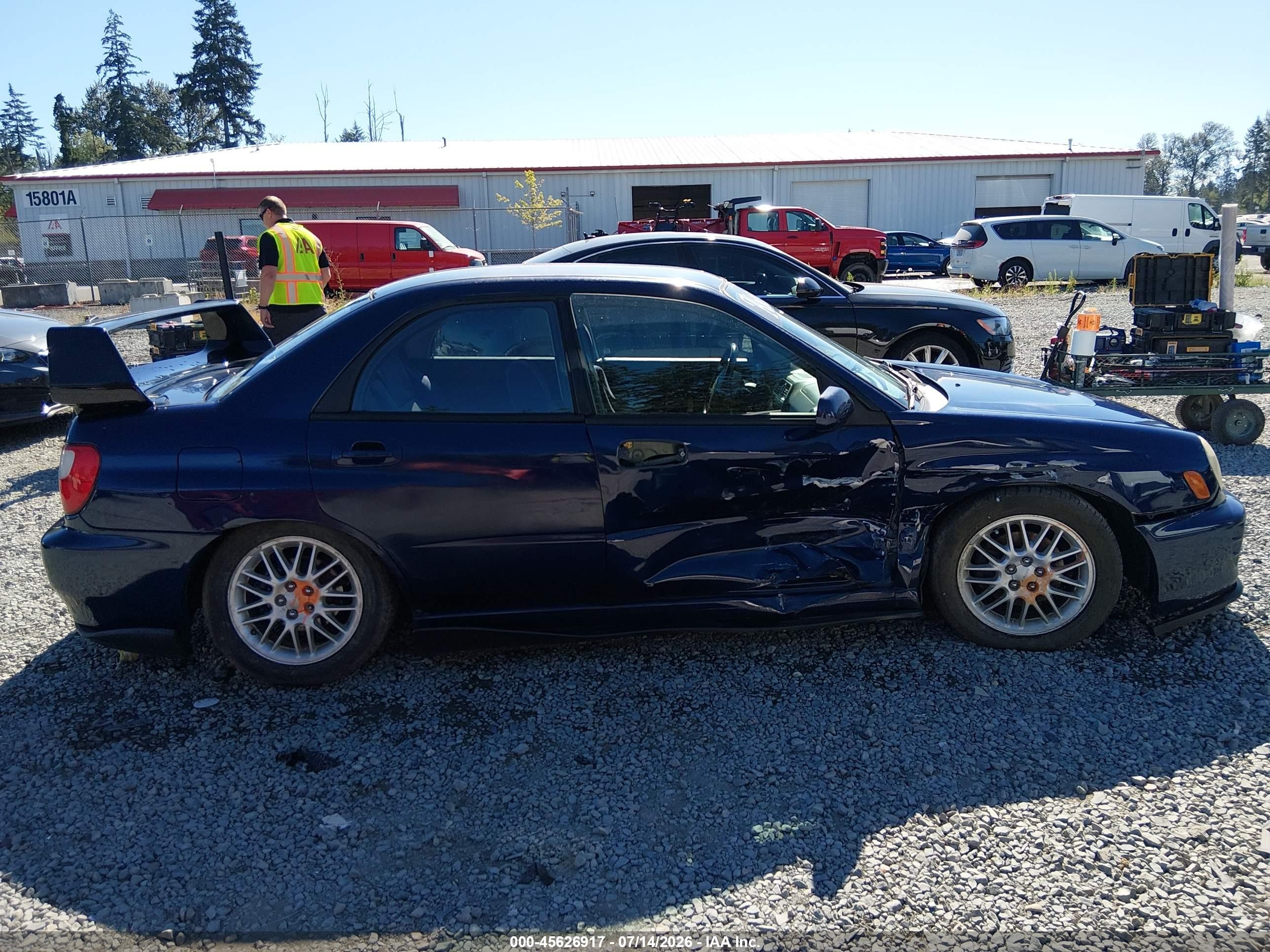 2002 Subaru Impreza 2.5rs Blue vin: JF1GD67572G503936