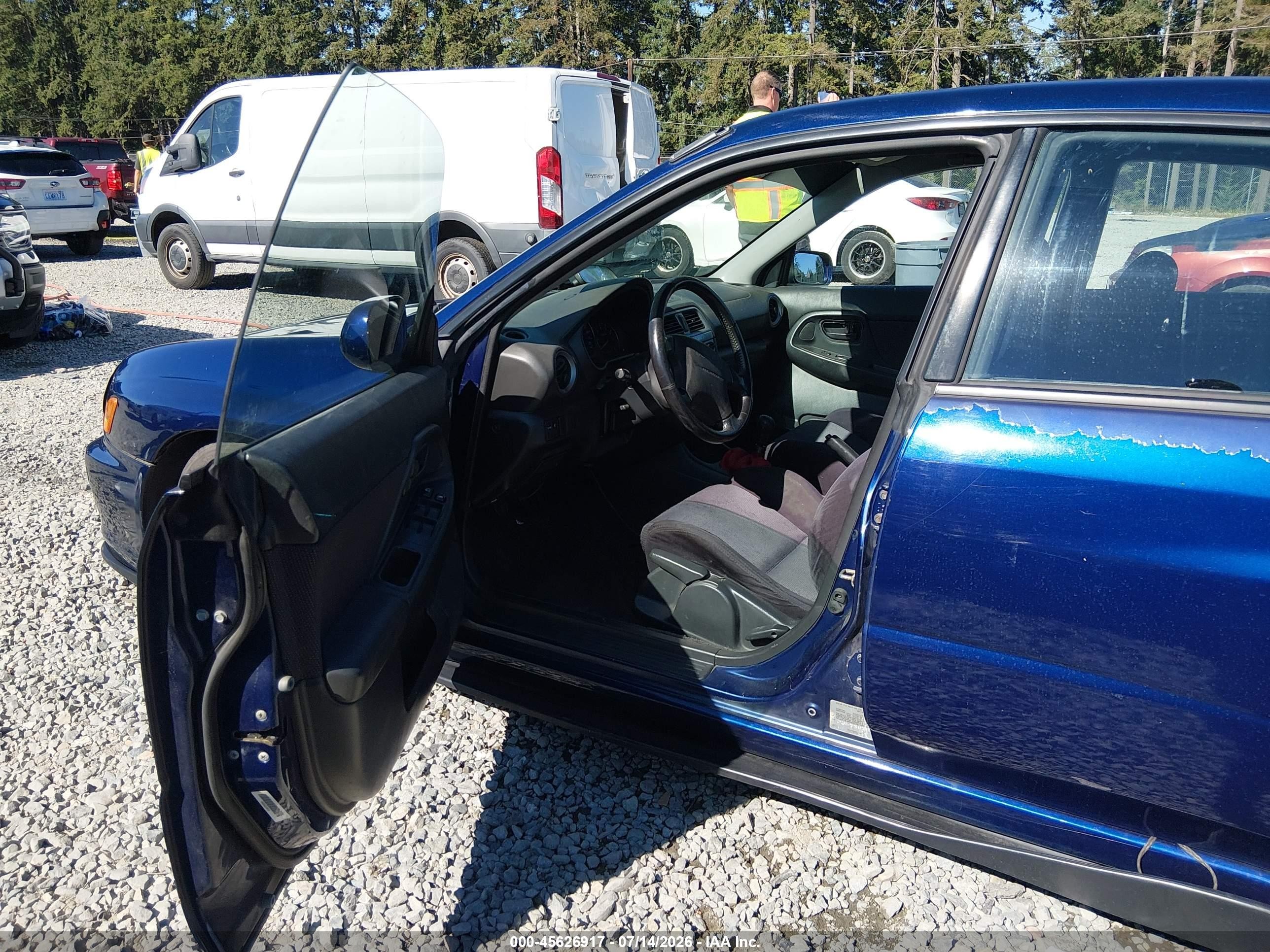 2002 Subaru Impreza 2.5rs Blue vin: JF1GD67572G503936