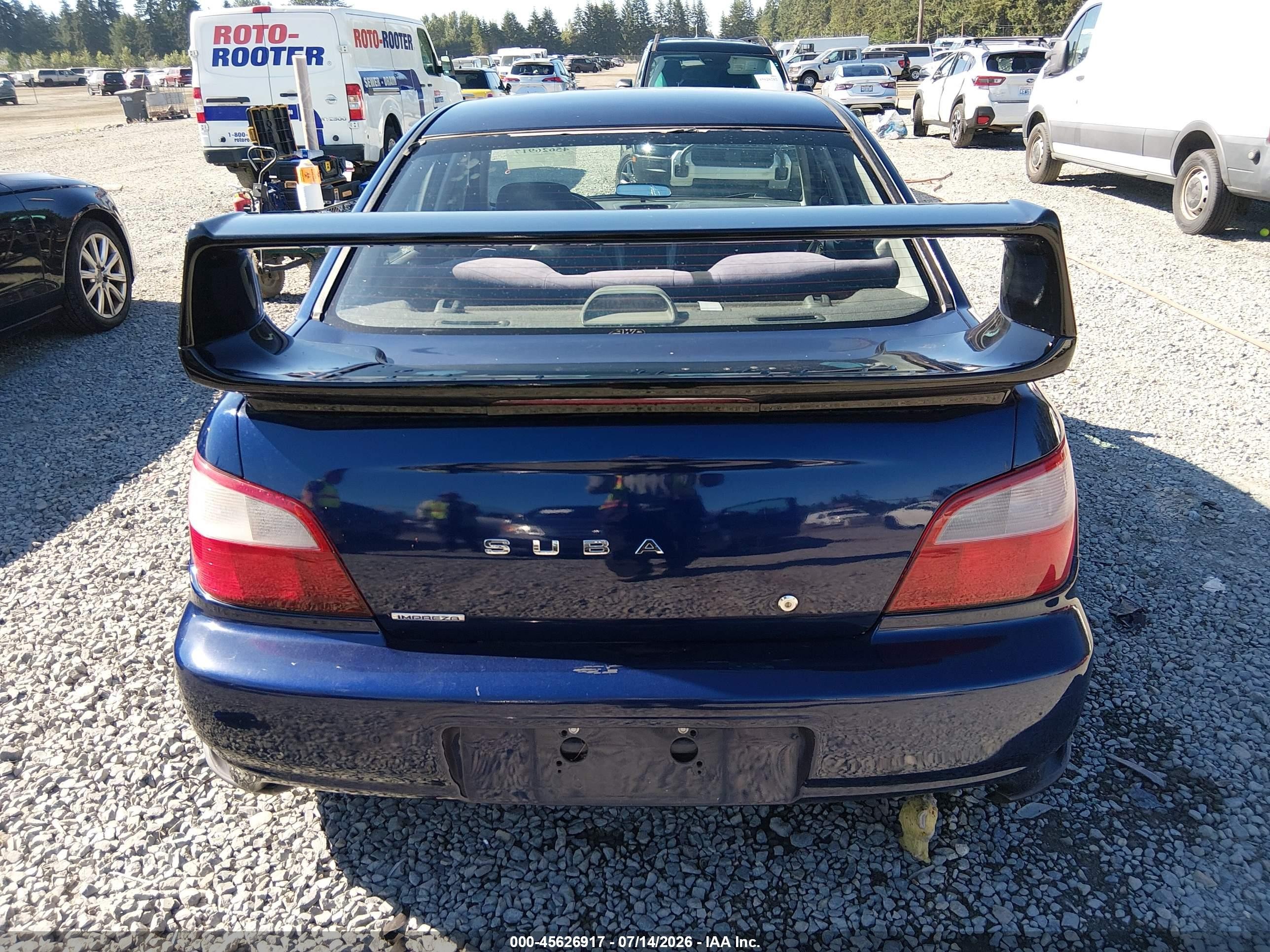 2002 Subaru Impreza 2.5rs Blue vin: JF1GD67572G503936