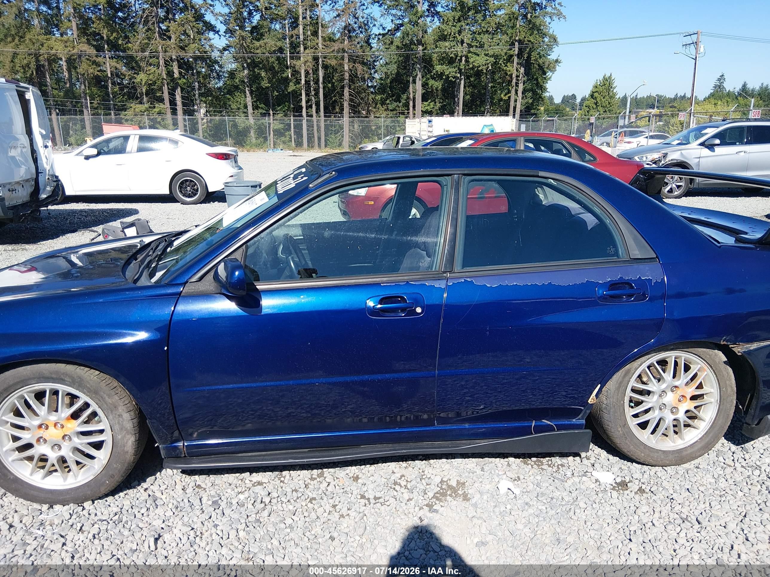 2002 Subaru Impreza 2.5rs Blue vin: JF1GD67572G503936