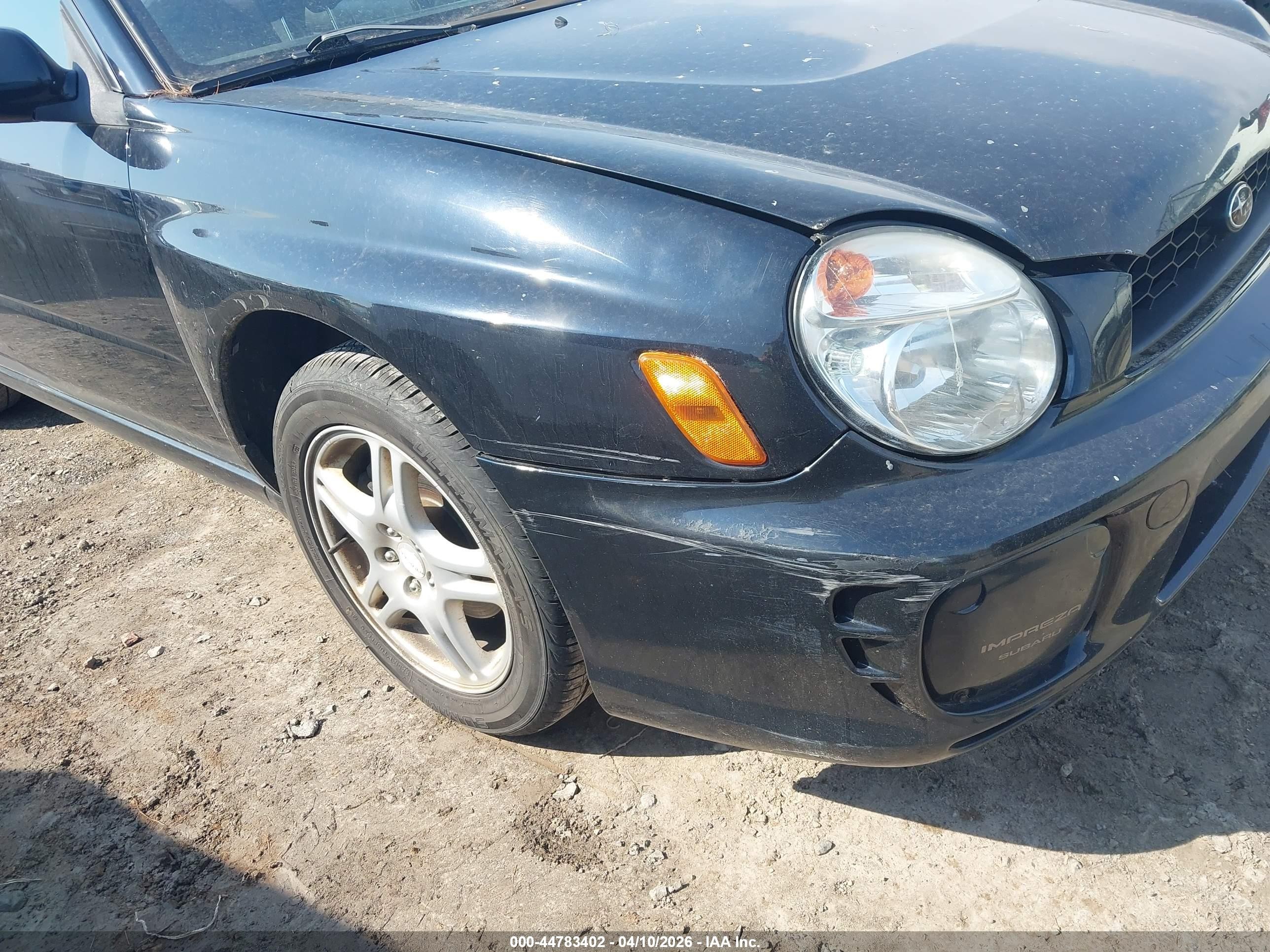 2003 Subaru Impreza 2.5rs Black vin: JF1GD67573G511679