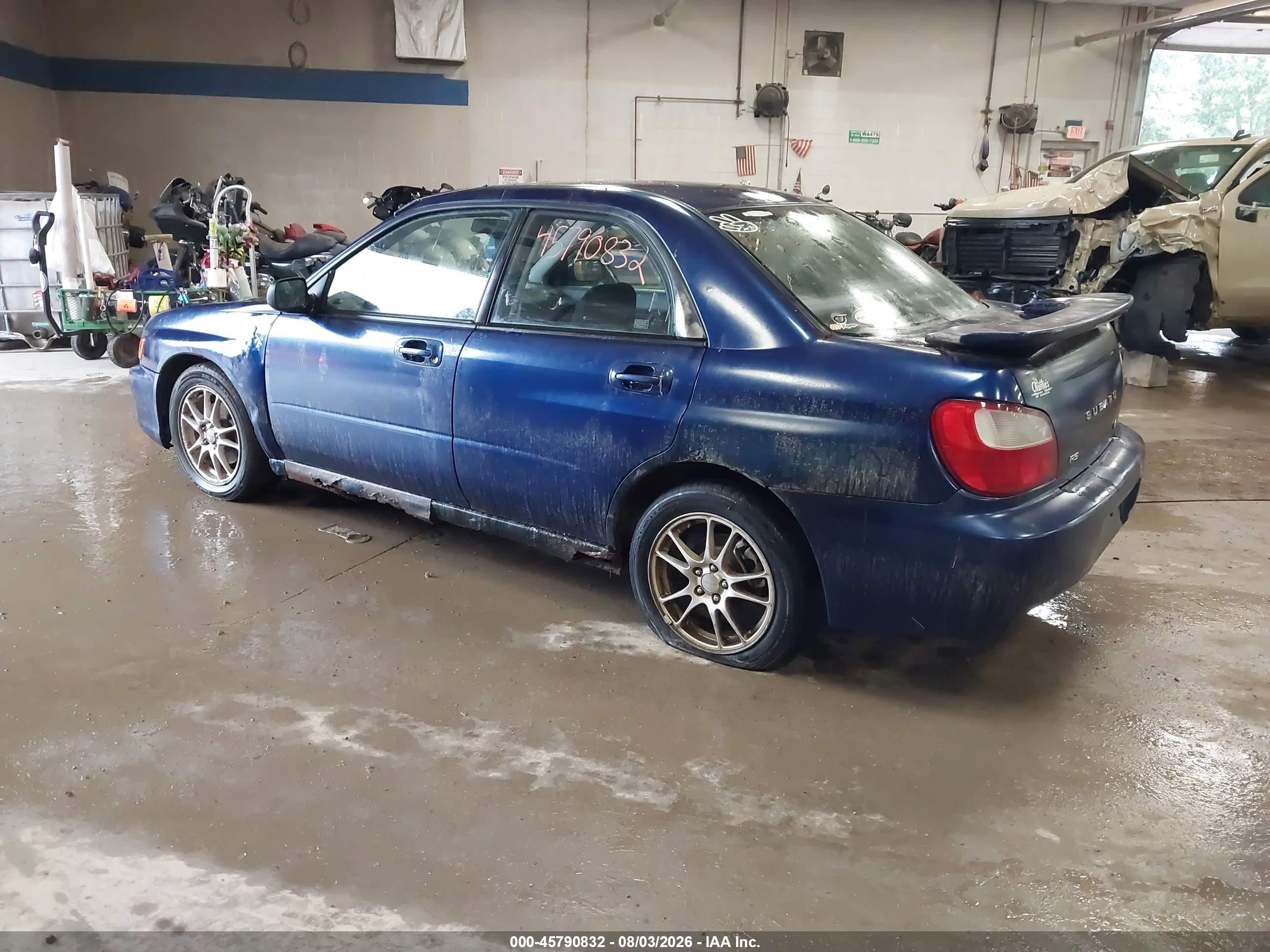 2002 Subaru Impreza 2.5rs Blue vin: JF1GD67582H530315