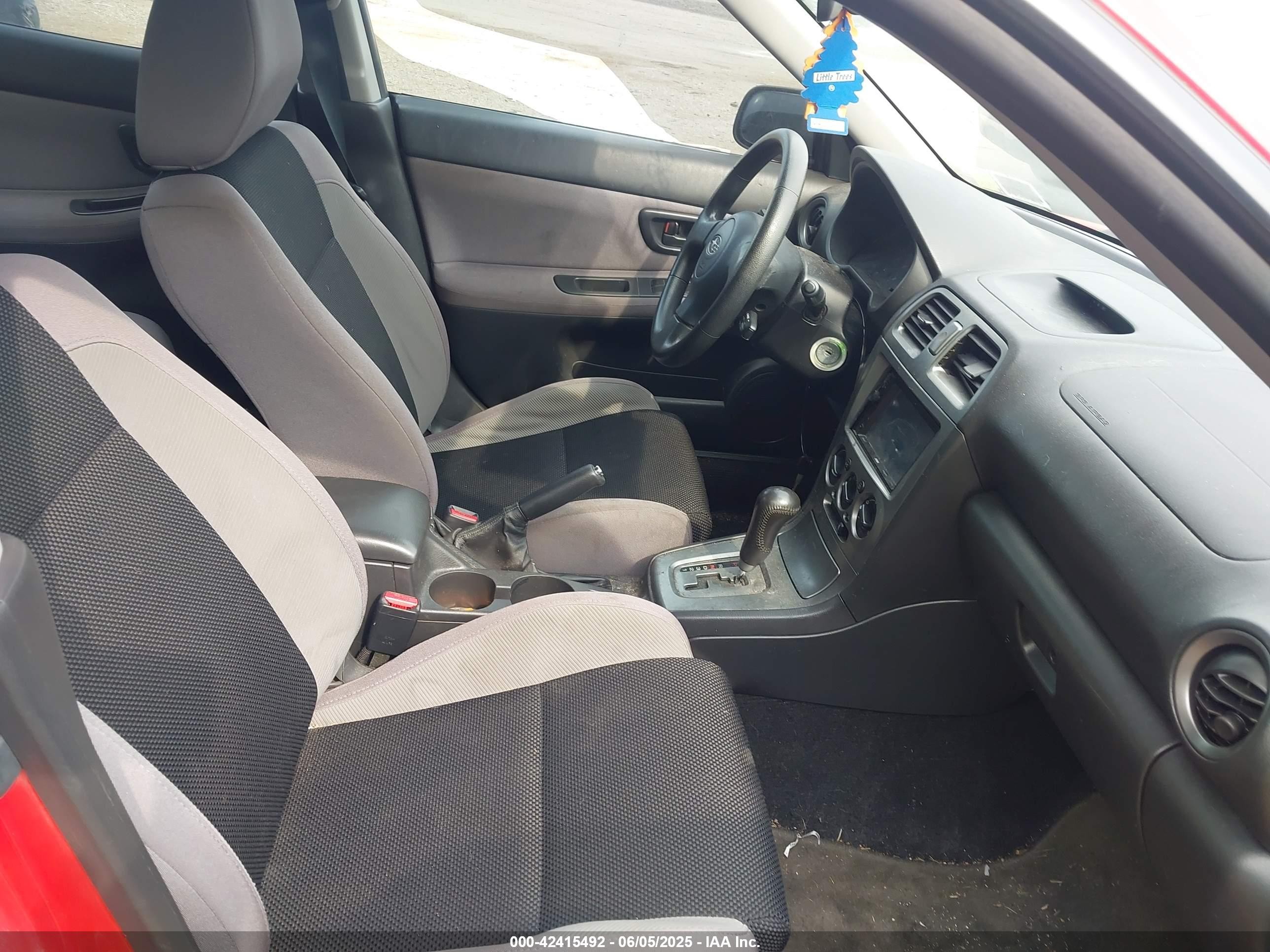 2006 Subaru Impreza 2.5i Красный vin: JF1GD67606H502569
