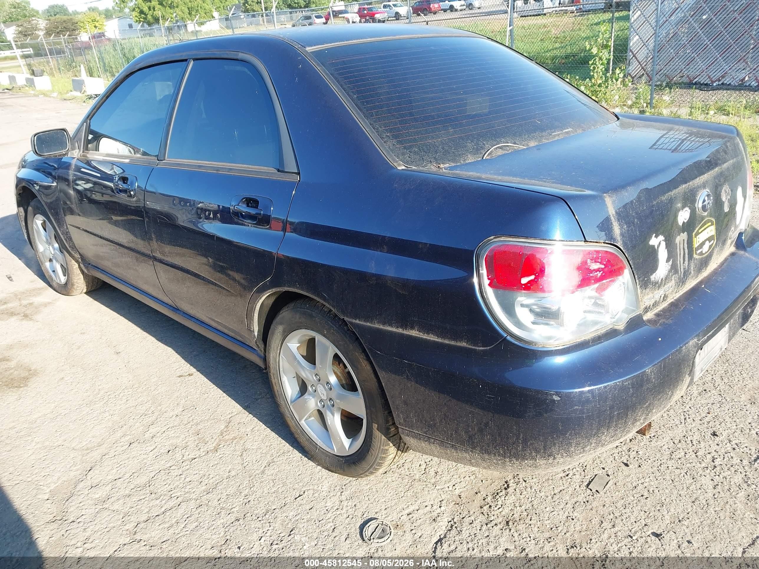 2006 Subaru Impreza 2.5i Blue vin: JF1GD67646H513400