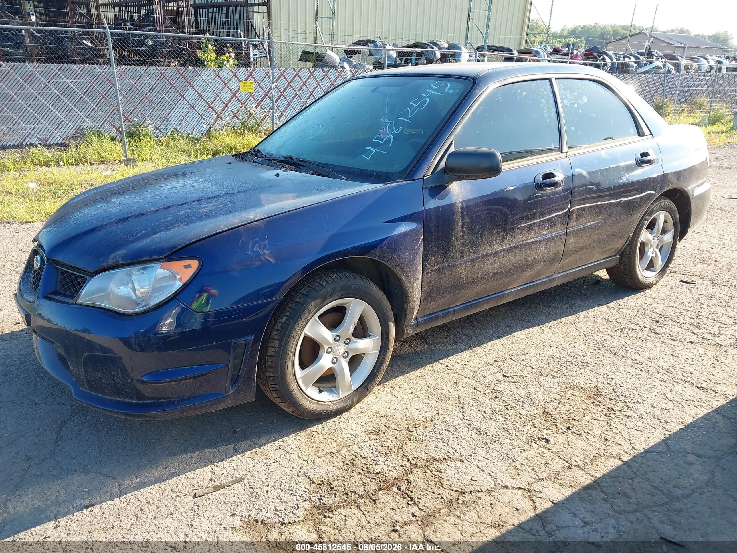 2006 Subaru Impreza 2.5i Blue vin: JF1GD67646H513400