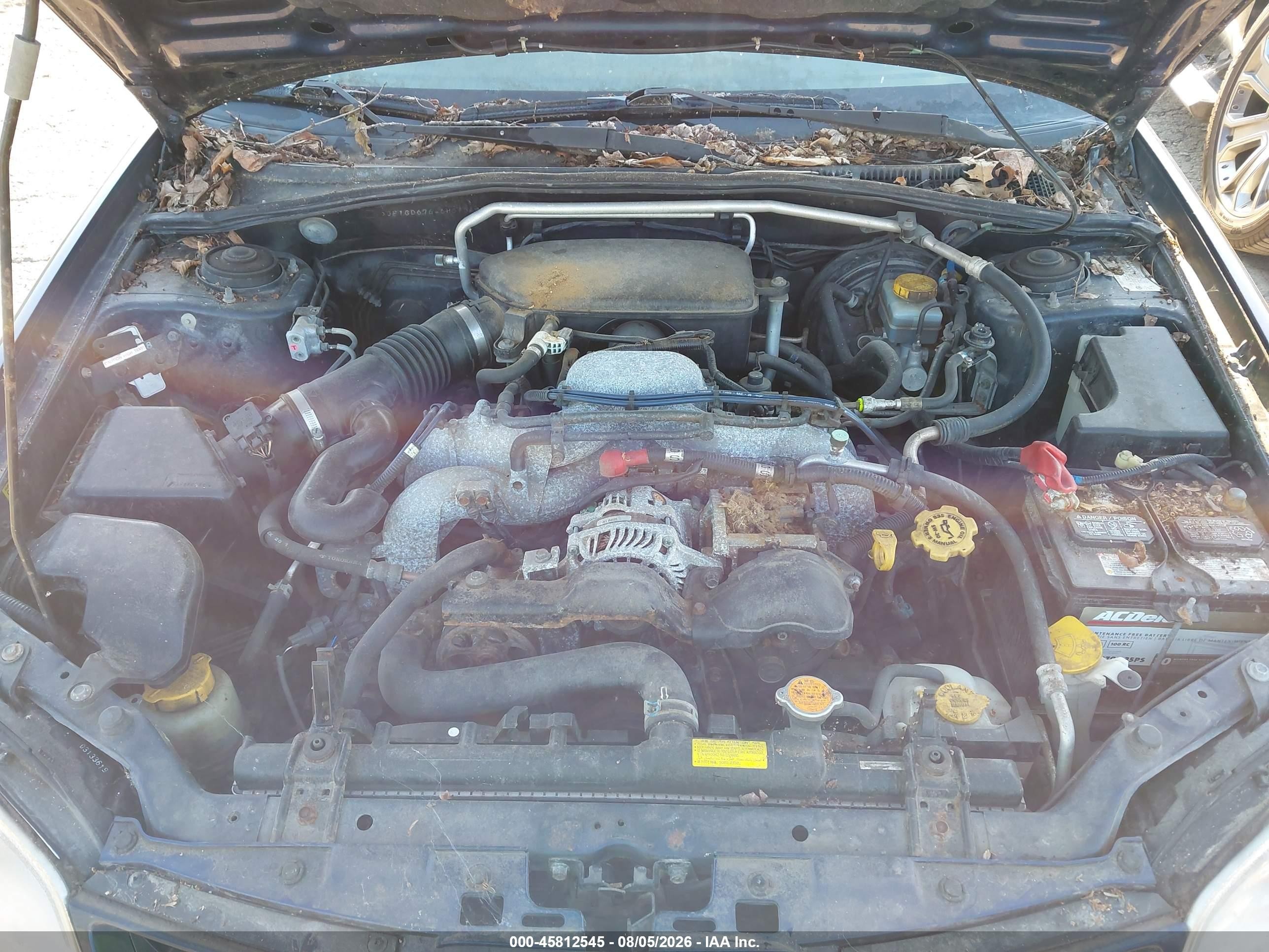 2006 Subaru Impreza 2.5i Blue vin: JF1GD67646H513400