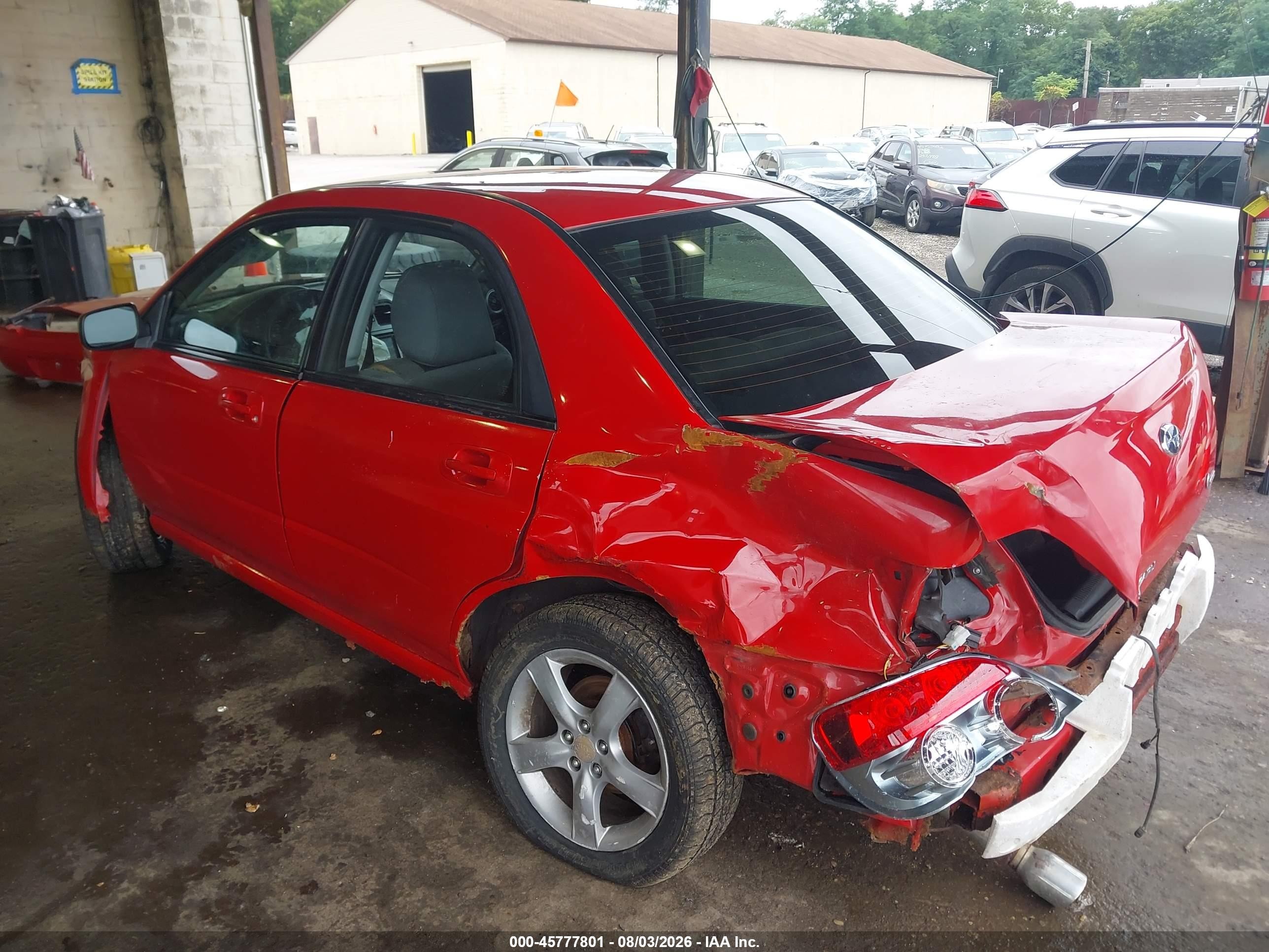 2006 Subaru Impreza 2.5i Красный vin: JF1GD67646H526759