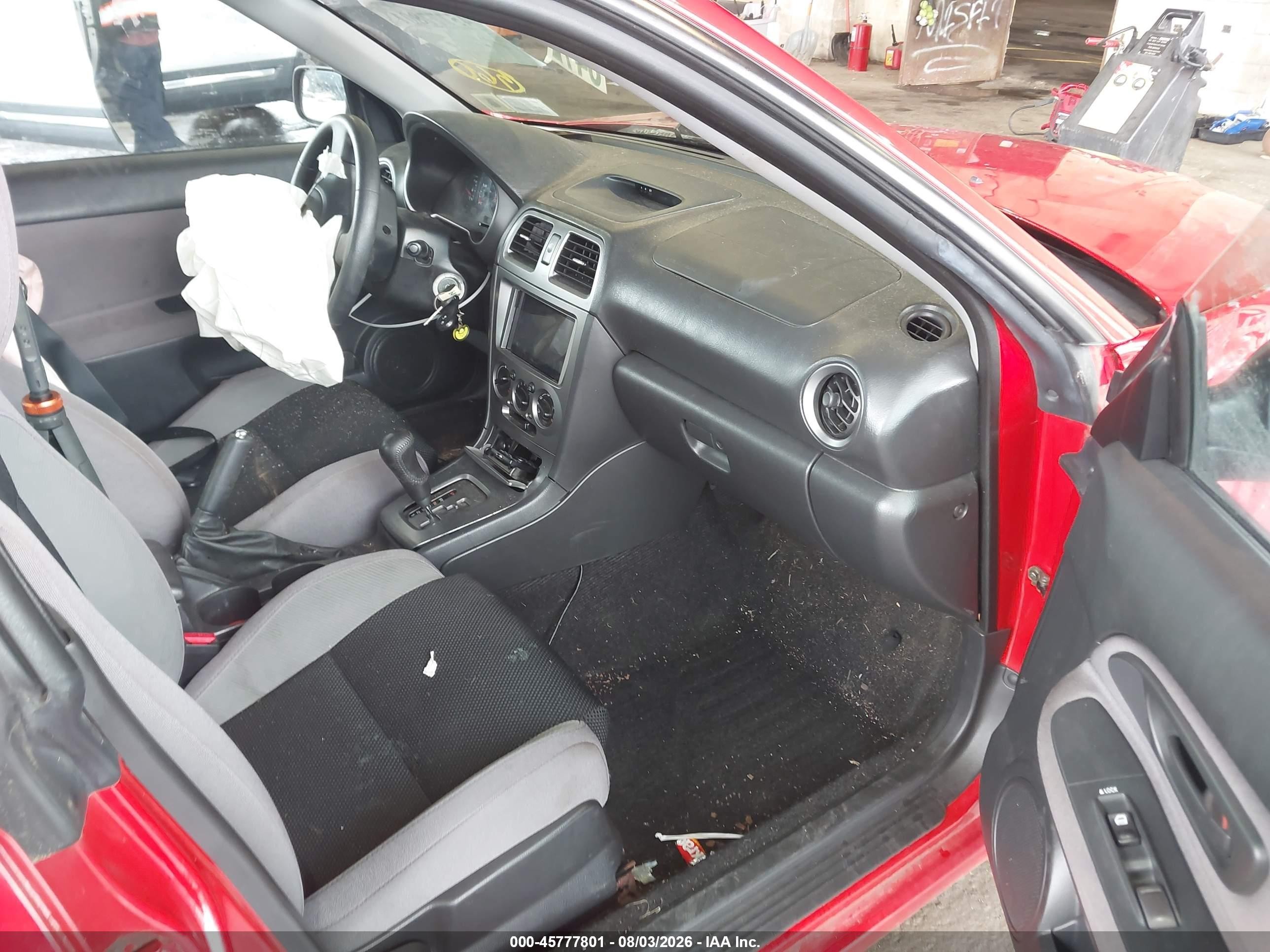 2006 Subaru Impreza 2.5i Красный vin: JF1GD67646H526759