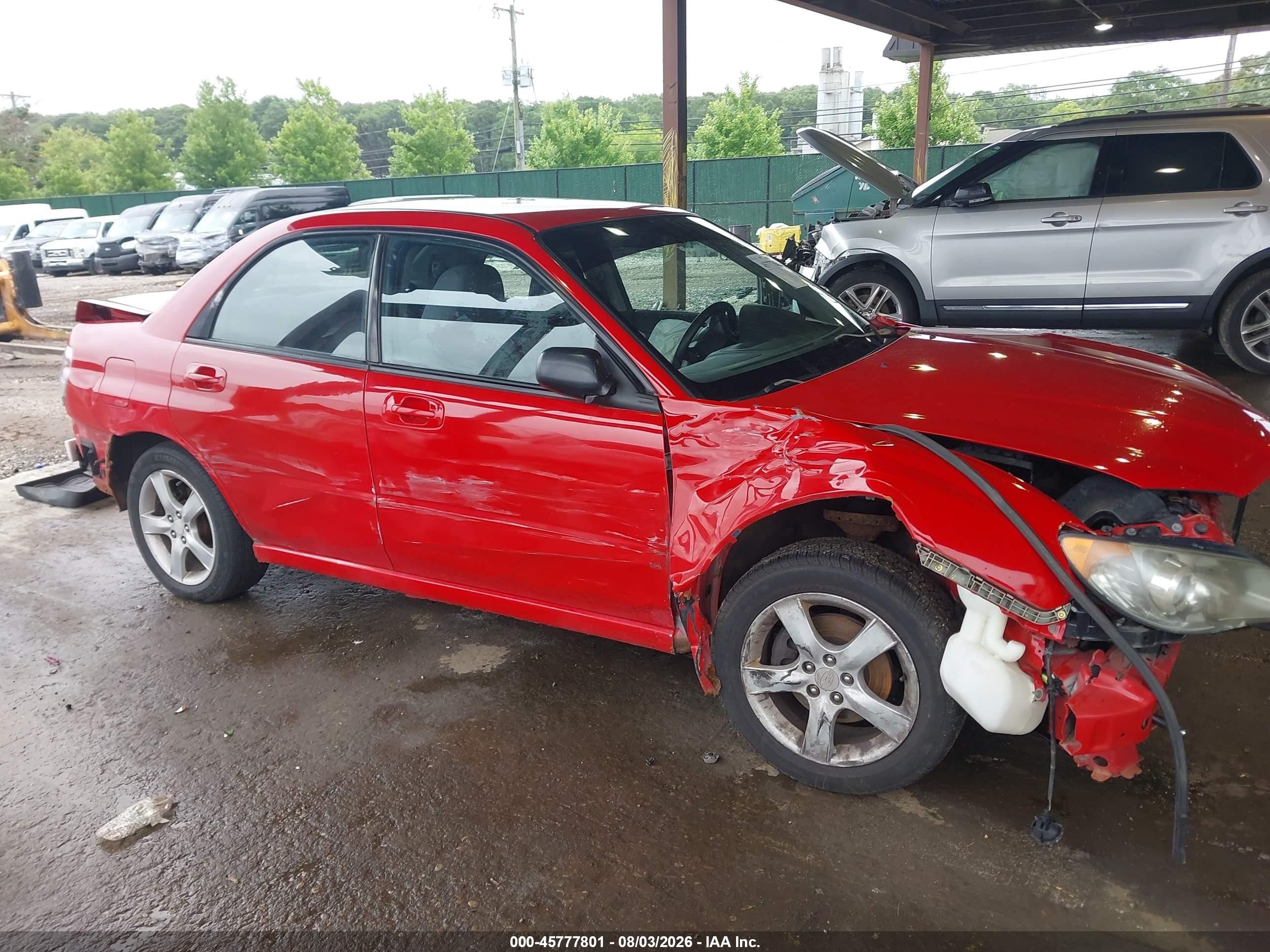 2006 Subaru Impreza 2.5i Красный vin: JF1GD67646H526759