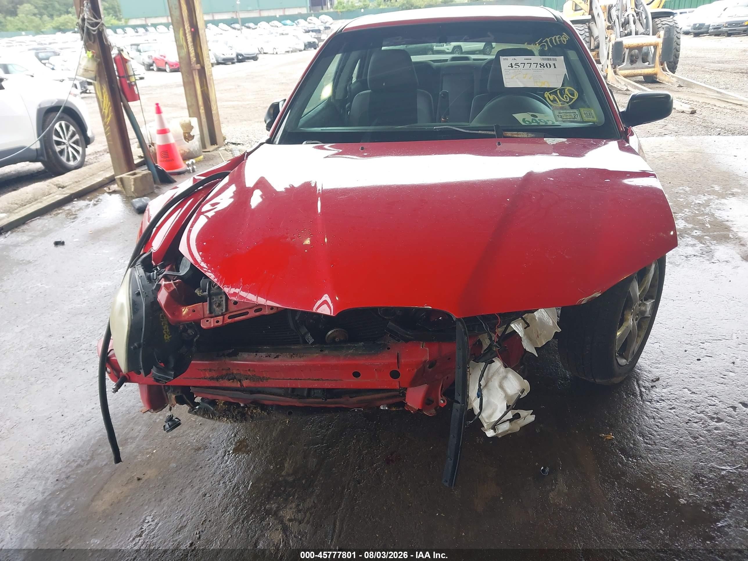 2006 Subaru Impreza 2.5i Красный vin: JF1GD67646H526759