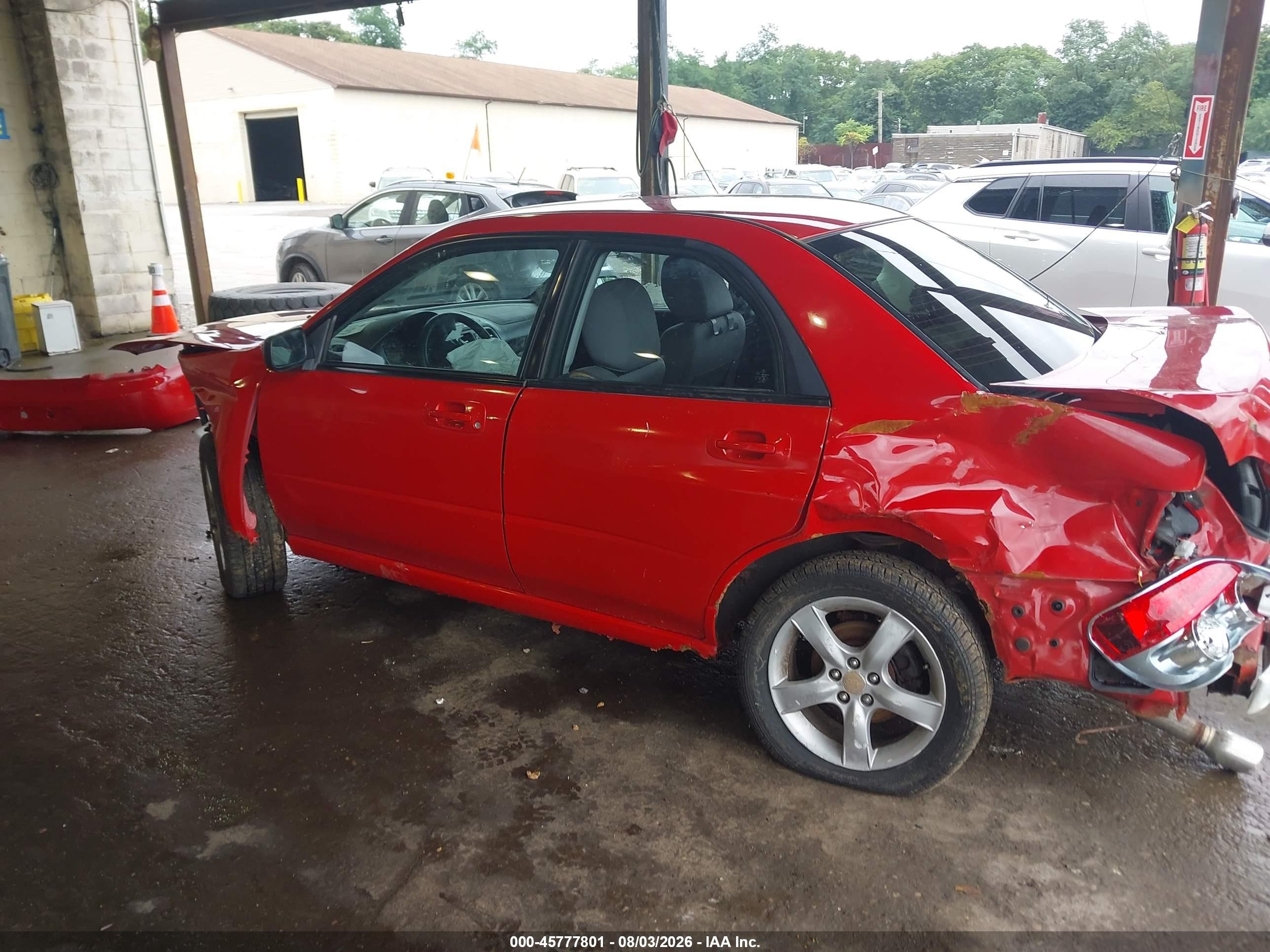 2006 Subaru Impreza 2.5i Красный vin: JF1GD67646H526759