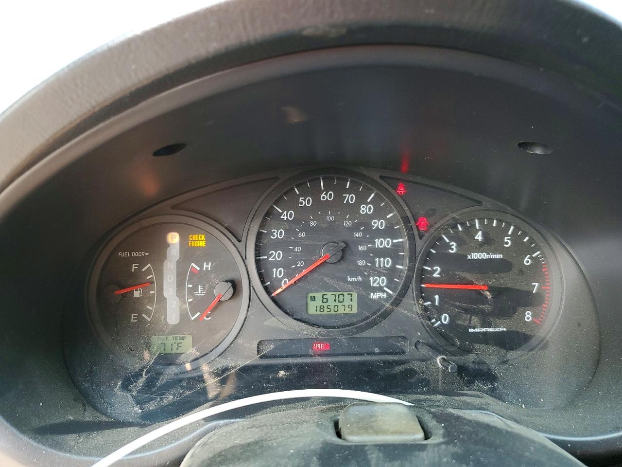 2006 Subaru Impreza 2.5i Black vin: JF1GD67656H524552