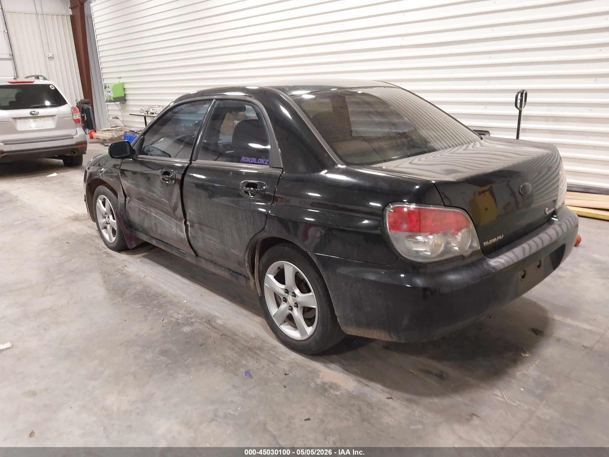 2006 Subaru Impreza 2.5i Black vin: JF1GD67666G519494
