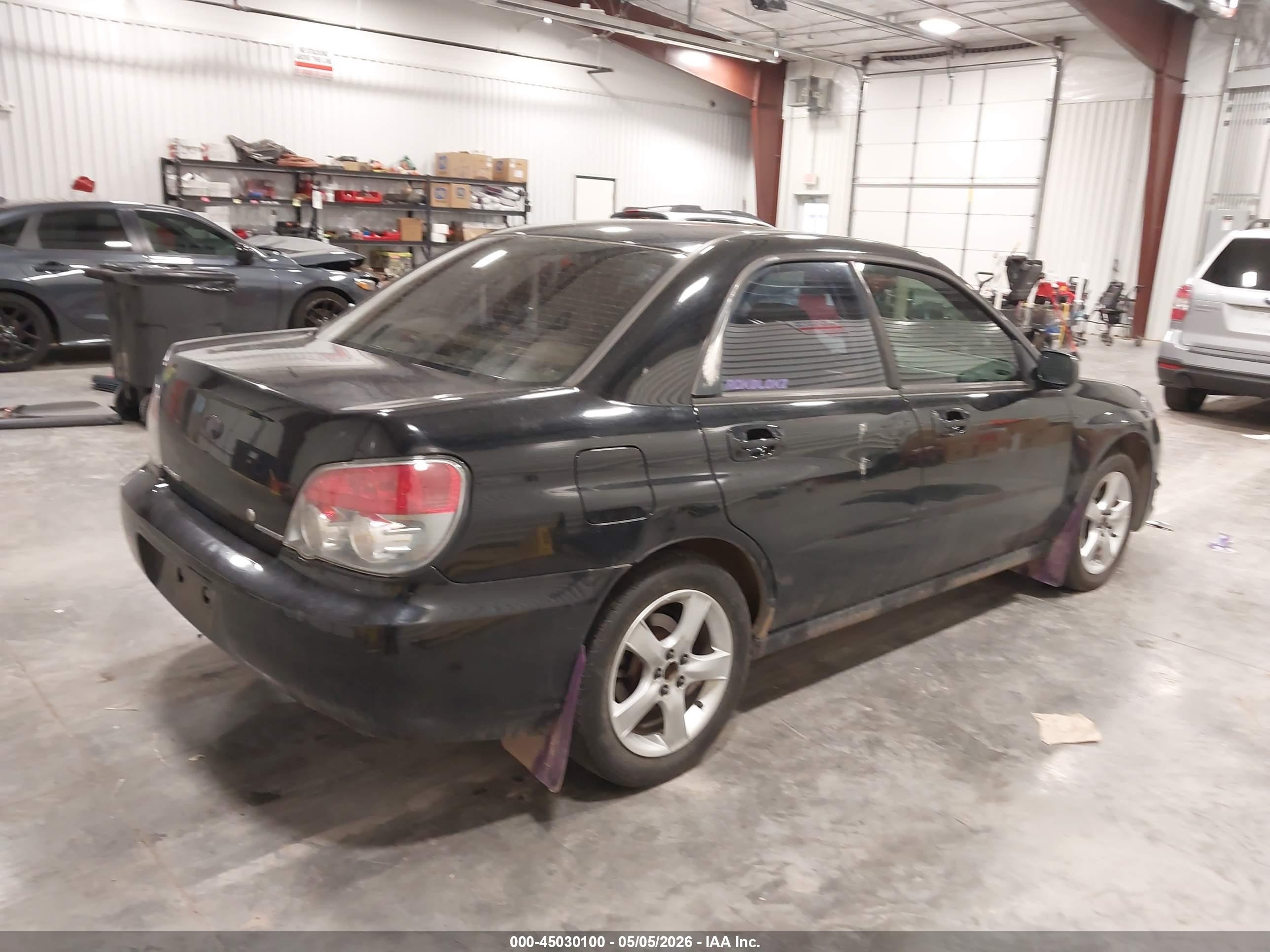 2006 Subaru Impreza 2.5i Black vin: JF1GD67666G519494