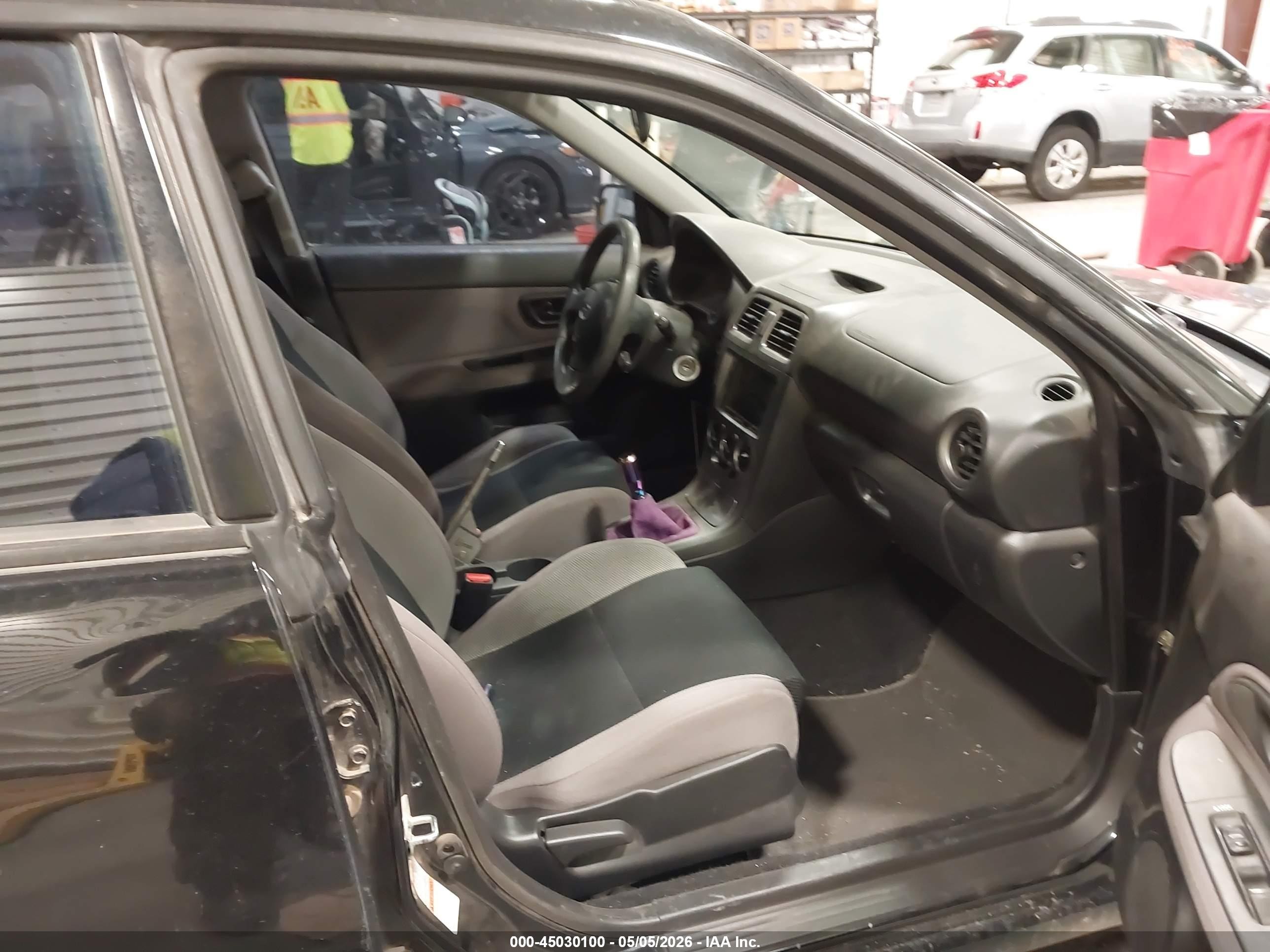2006 Subaru Impreza 2.5i Black vin: JF1GD67666G519494