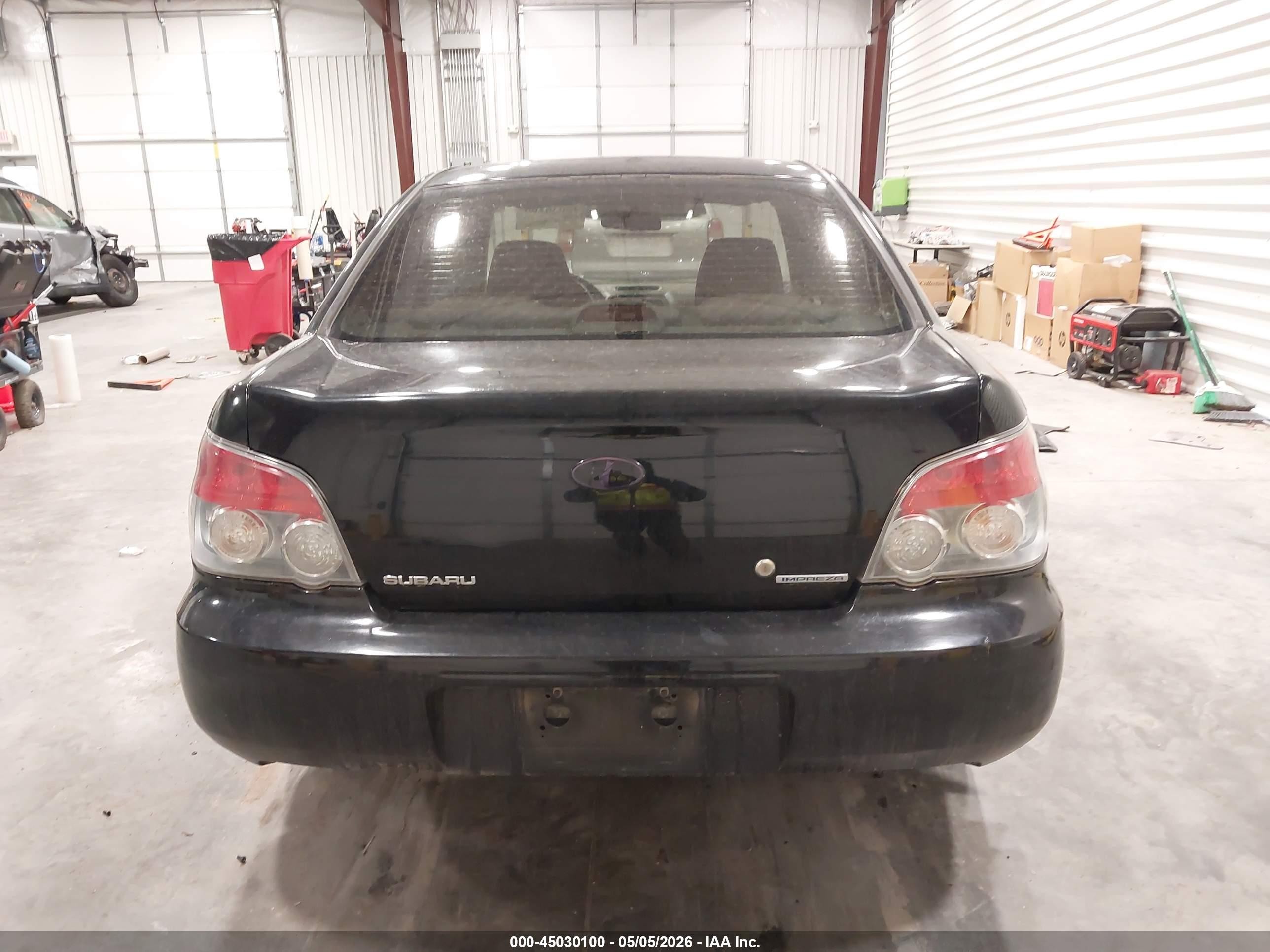2006 Subaru Impreza 2.5i Black vin: JF1GD67666G519494