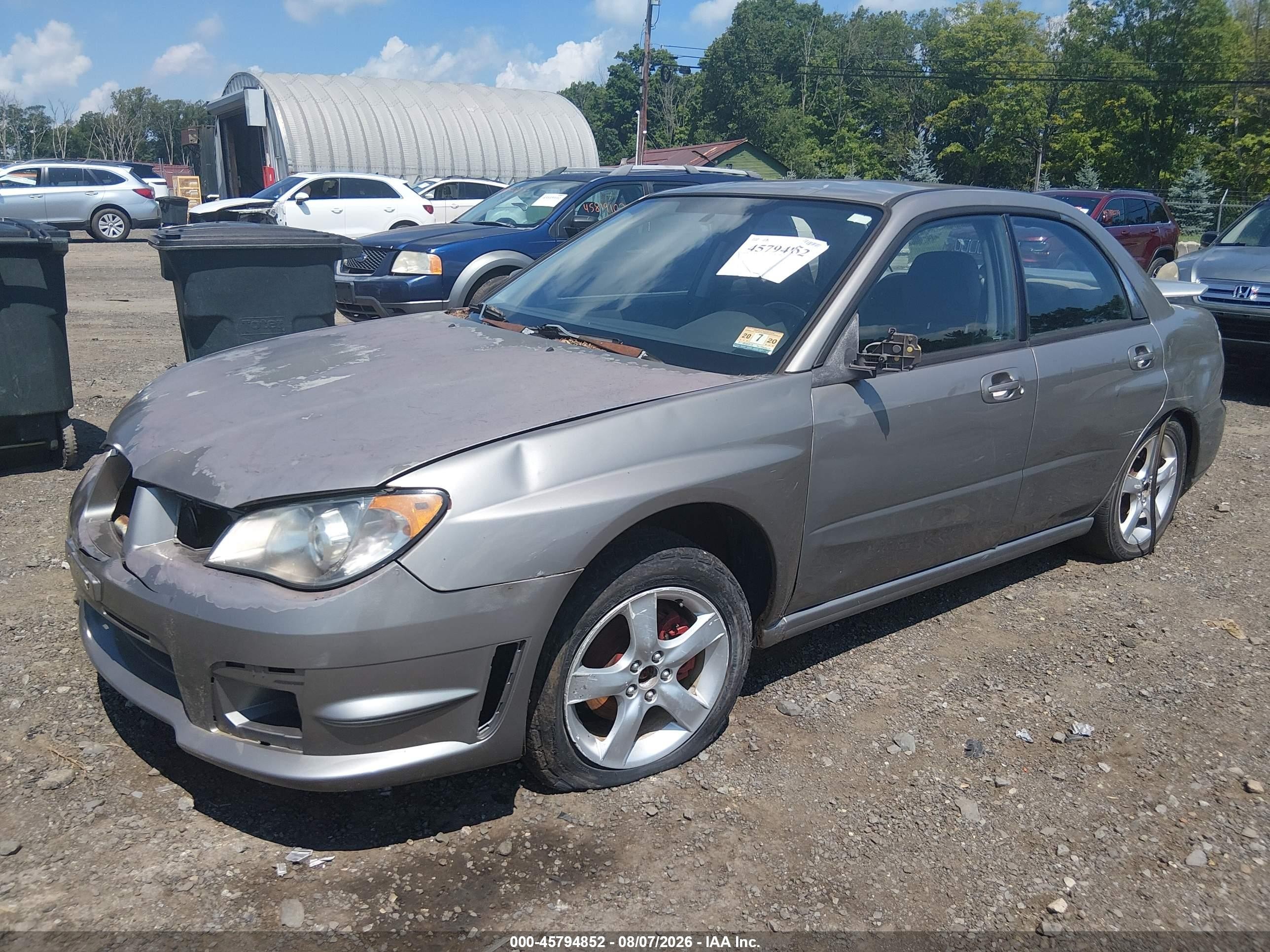 2006 Subaru Impreza 2.5i Silver vin: JF1GD67676H508692