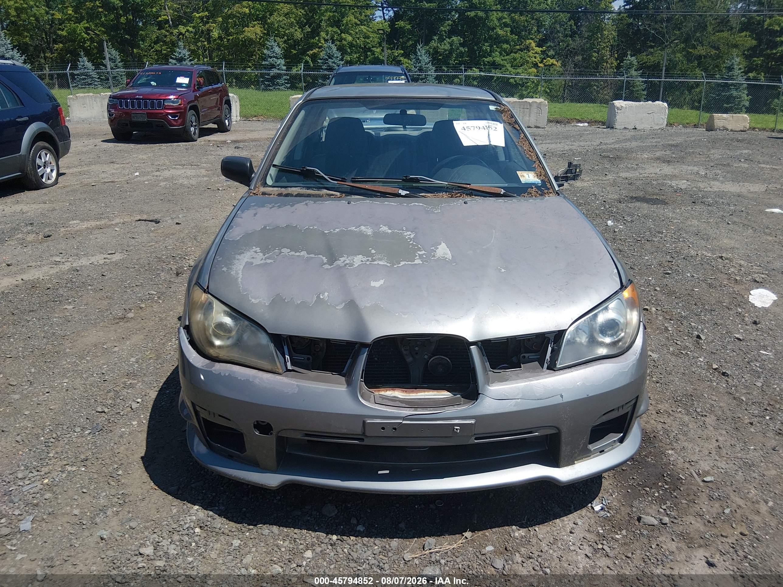 2006 Subaru Impreza 2.5i Silver vin: JF1GD67676H508692