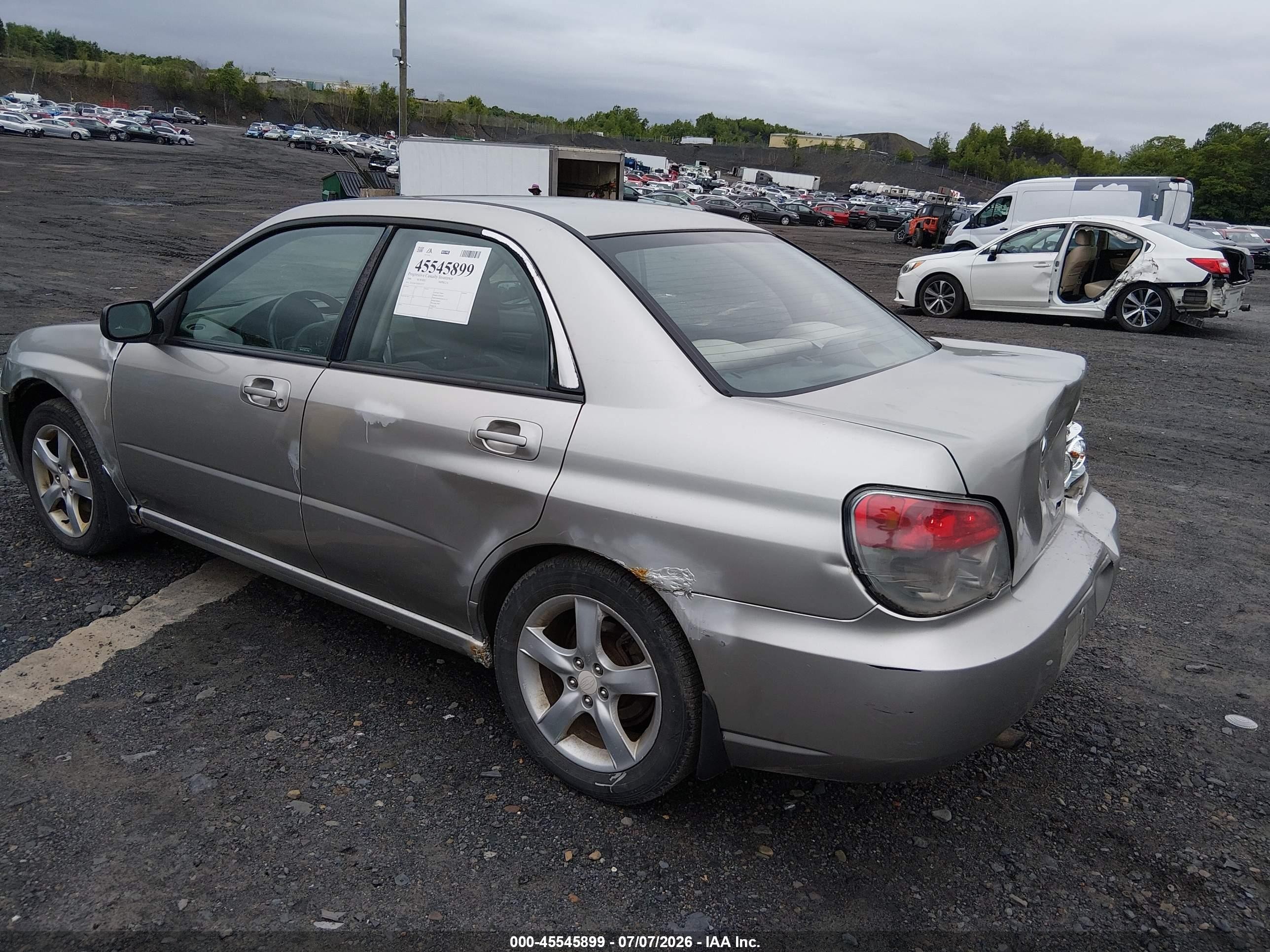 2006 Subaru Impreza 2.5i Серебряный vin: JF1GD67676H517277