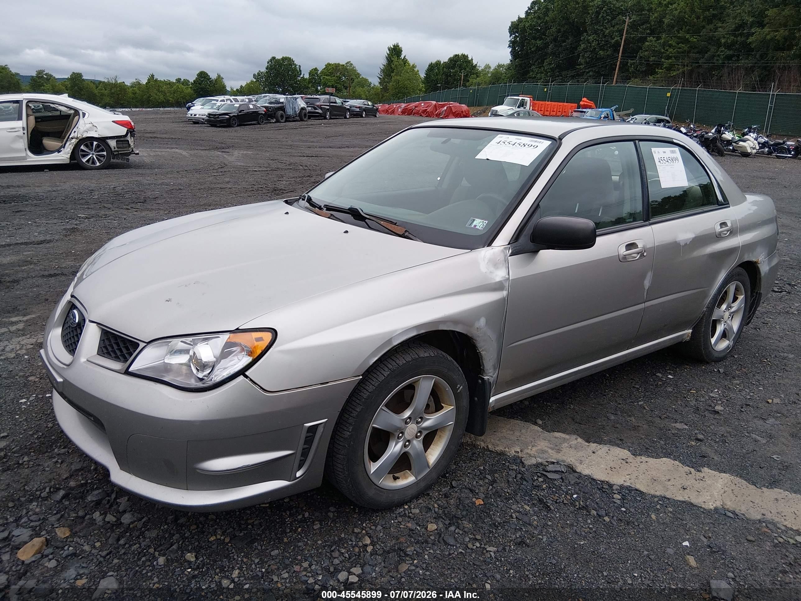 2006 Subaru Impreza 2.5i Серебряный vin: JF1GD67676H517277
