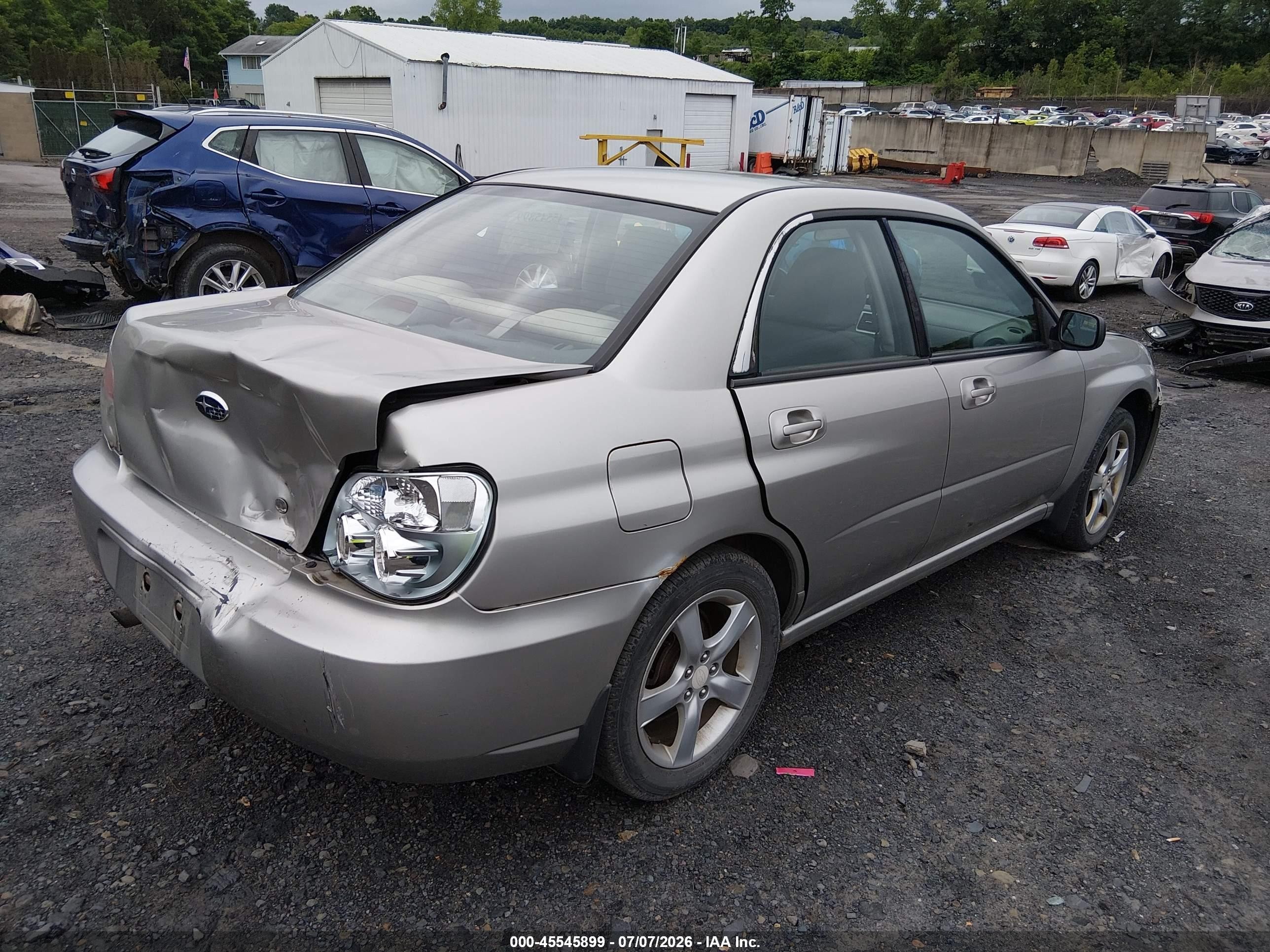 2006 Subaru Impreza 2.5i Серебряный vin: JF1GD67676H517277