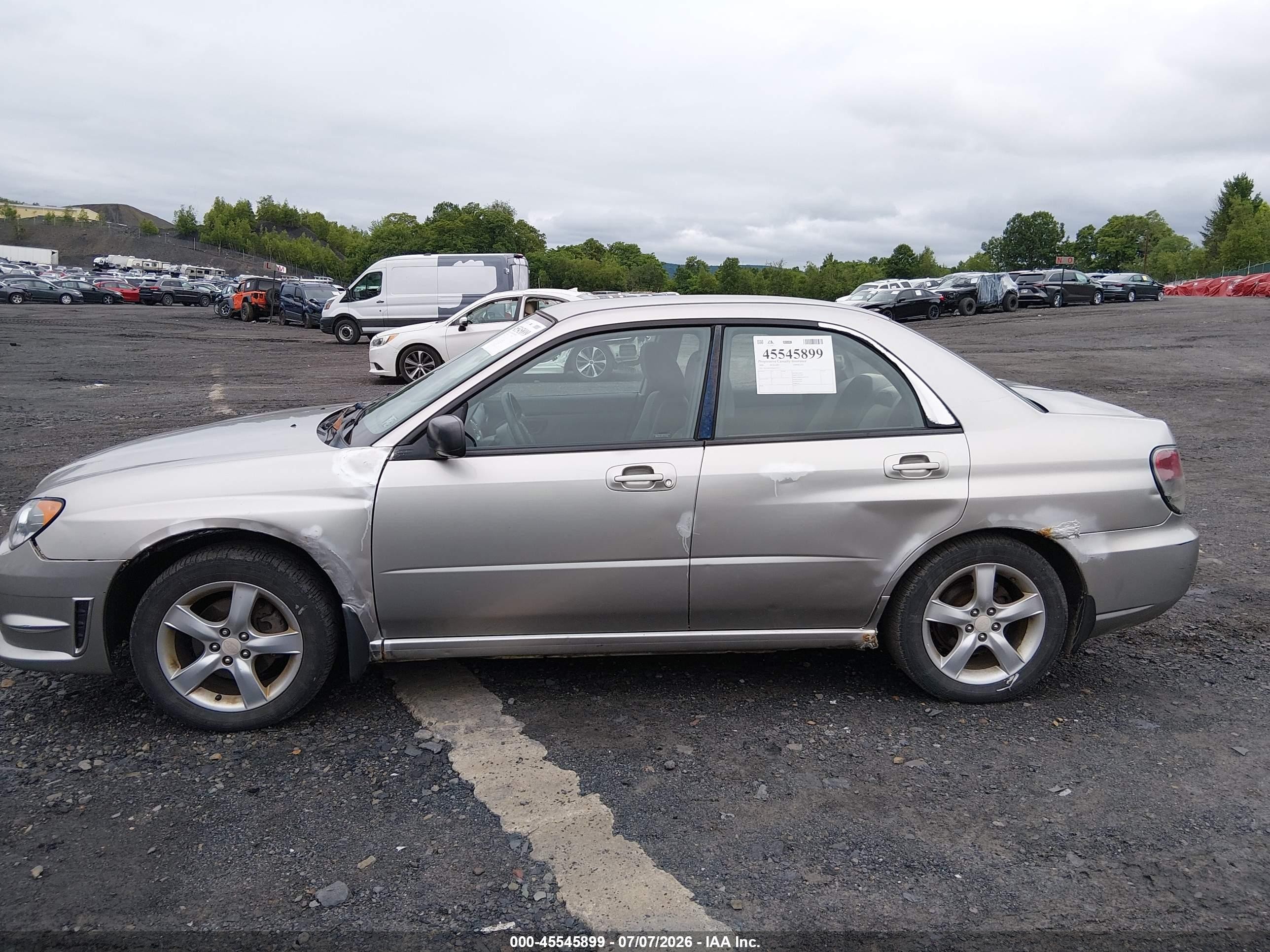 2006 Subaru Impreza 2.5i Серебряный vin: JF1GD67676H517277